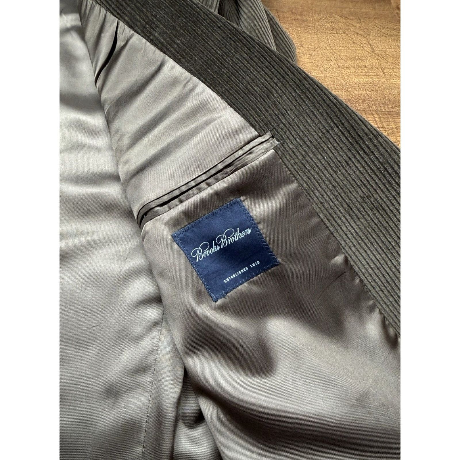 Brooks Brothers Brooks Brothers 1818 Sport Coat Corduroy Blazer Brown Men’s Size 42L Jacket Single-Breasted Polo? Size 42R - 6 Thumbnail