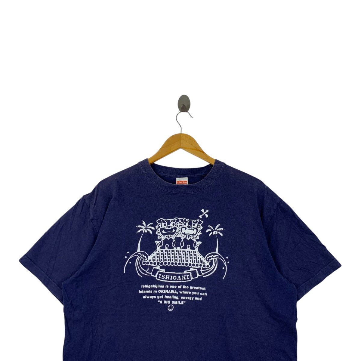 Vintage OKINAWA ISHIGAKI ISLAND Japan Hawaii Beach Tee Shirt Size XL / US 12-14 / IT 48-50 - 2 Thumbnail