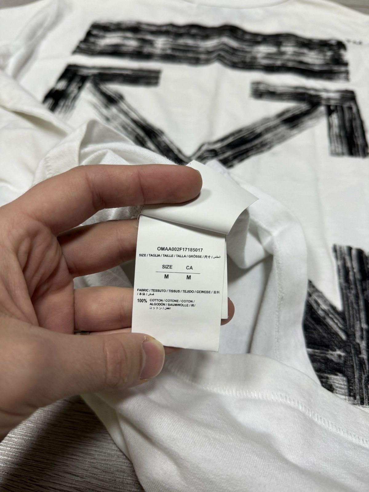 Off-White 🔥"Seeing Things" Off-White brushed tee Oversized Size US M / EU 48-50 / 2 - 9 Thumbnail
