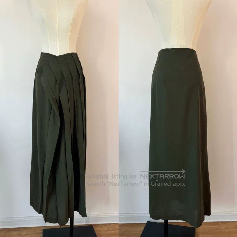 Yohji Yamamoto Yohji Yamamoto size 3 Patchwork pleated skirt Size 25" / US 0 / IT 36 - 8 Thumbnail