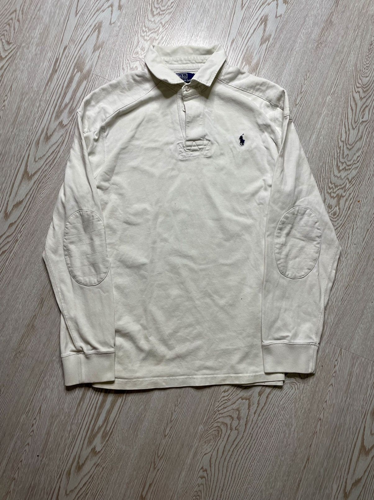 Polo Ralph Lauren × Vintage Vintage 90s Y2K Polo Ralph Lauren White Rugby shirt size xxl Size US XXL / EU 58 / 5 - 1 Thumbnail