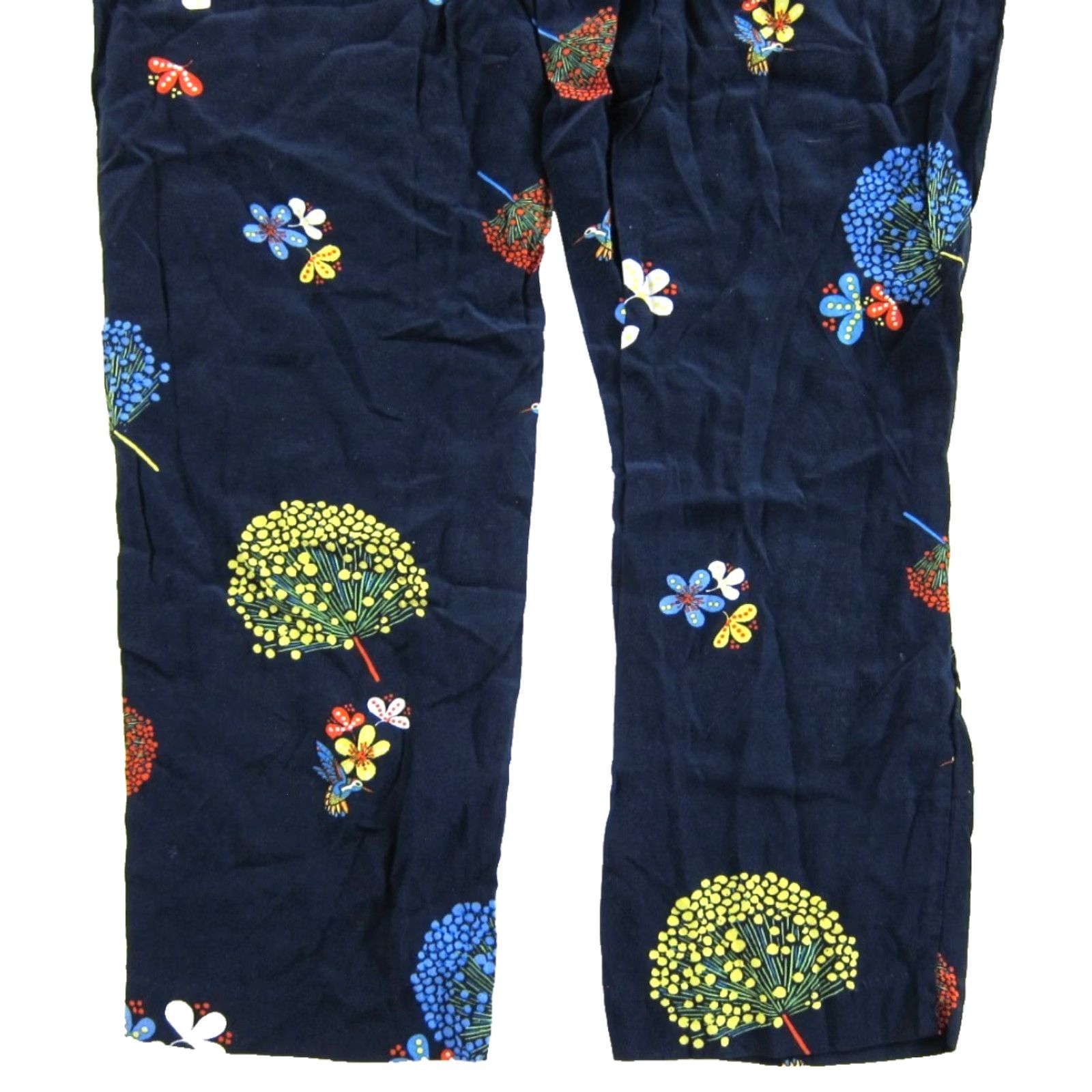 Ann Taylor Ann Taylor Loft Jumpsuit Womens 8 Floral Pocket Sleeveless V-Neck One-Piece Blue Rayon Size 30" / US 8 / IT 44 - 6 Thumbnail
