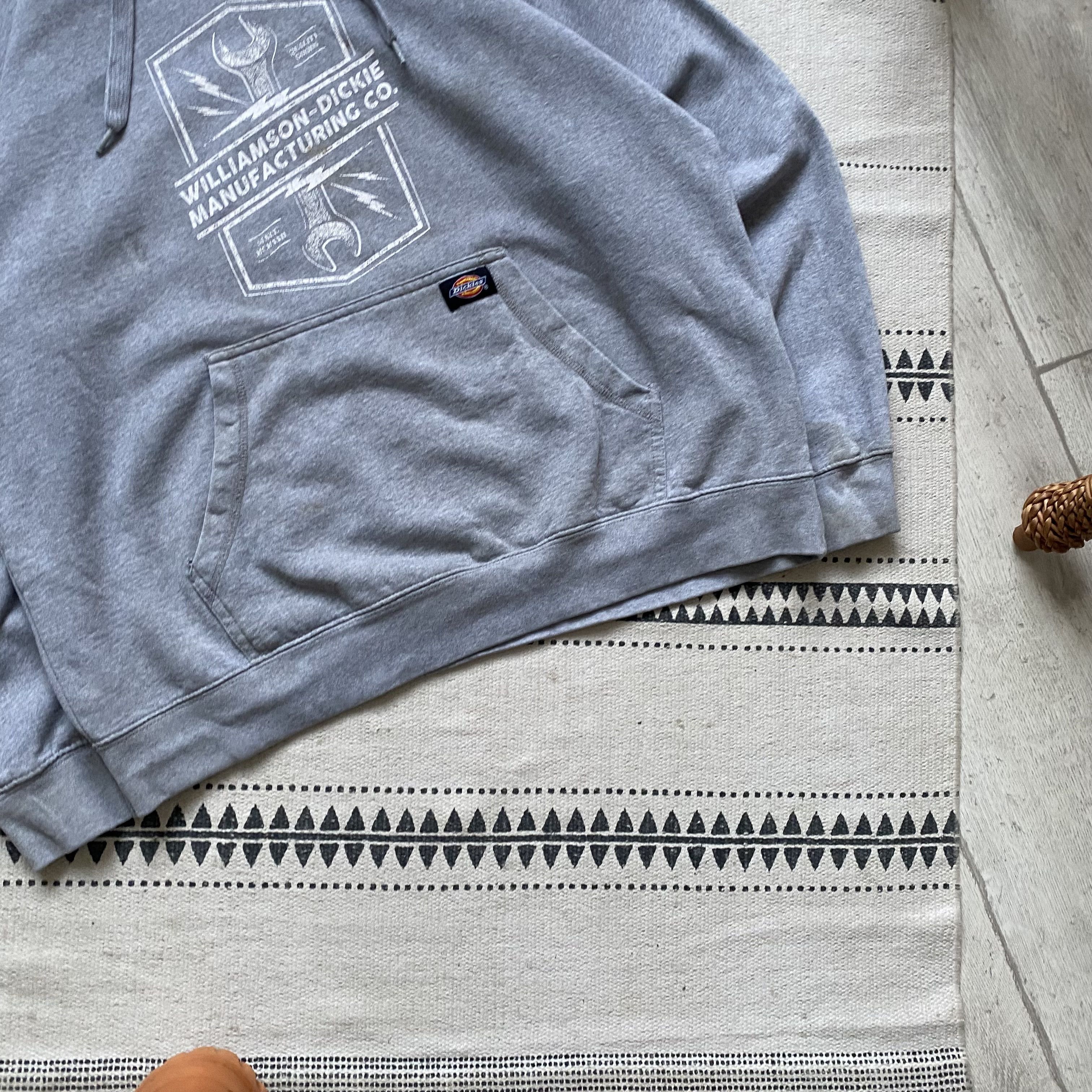 Carhartt 🛠️ Vintage Work Dickies Boxy hoodie distressed 2000s Size US L / EU 52-54 / 3 - 3 Thumbnail