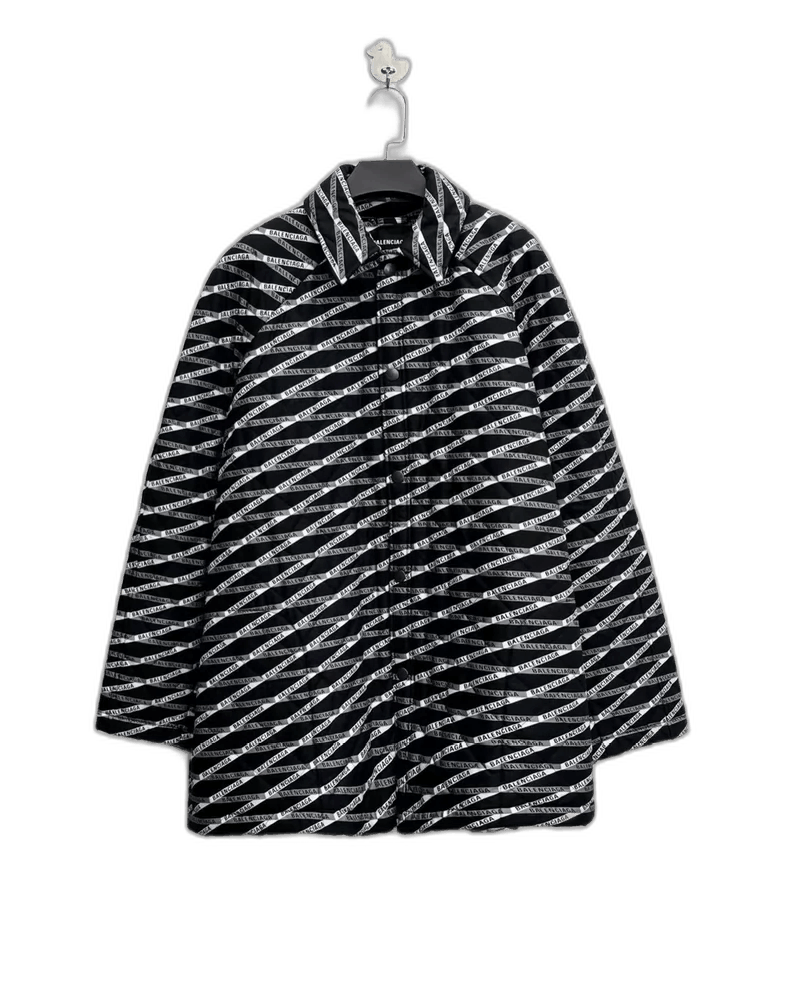 Balenciaga Balenciaga Black and White Striped Jacket-2506 Size US L / EU 52-54 / 3 - 1 Thumbnail