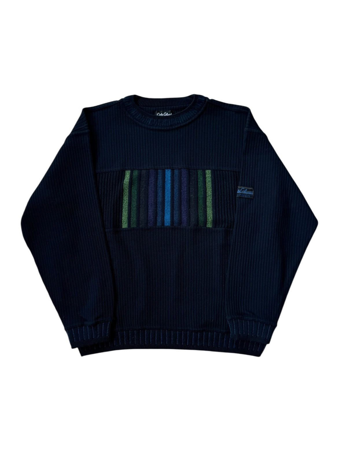 Carlo Colucci Mens CARLO COLUCCI Jumper colors Wool Pullover Sweater Size US XL / EU 56 / 4 - 1 Thumbnail