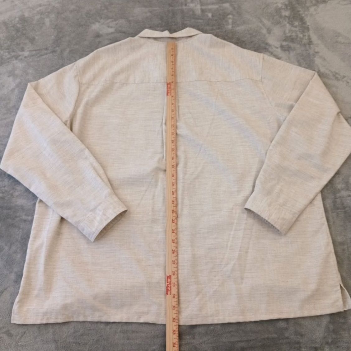 Vintage Scandia Woods Mens 2XL Beige Heather Long Sleeve Button Up Pockets - 2XL Size US XXL / EU 58 / 5 - 5 Thumbnail