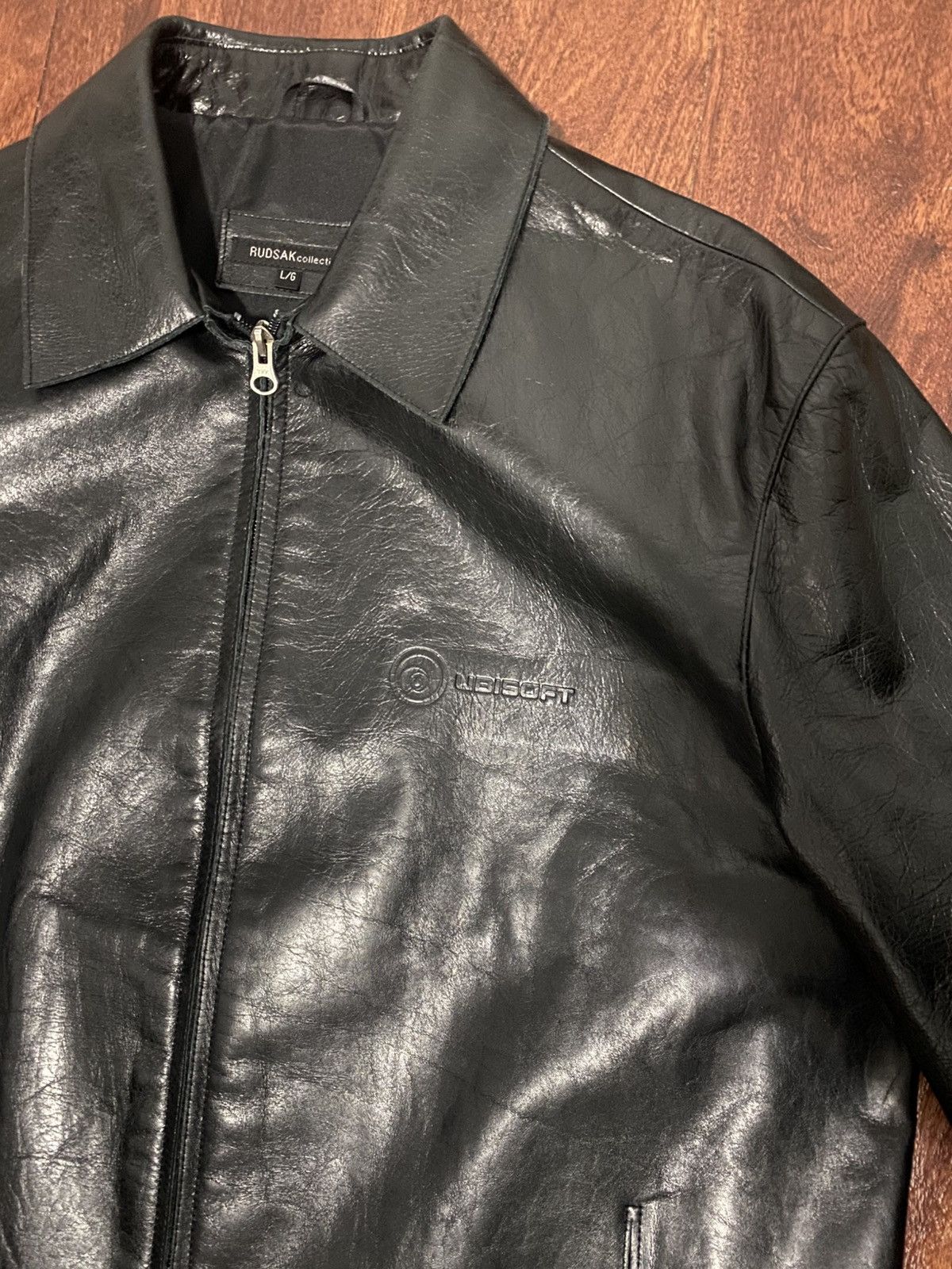 Rudsak Rudsak Ubisoft Engraved Leather Jacket – Vintage, Rare Size US L / EU 52-54 / 3 - 3 Thumbnail