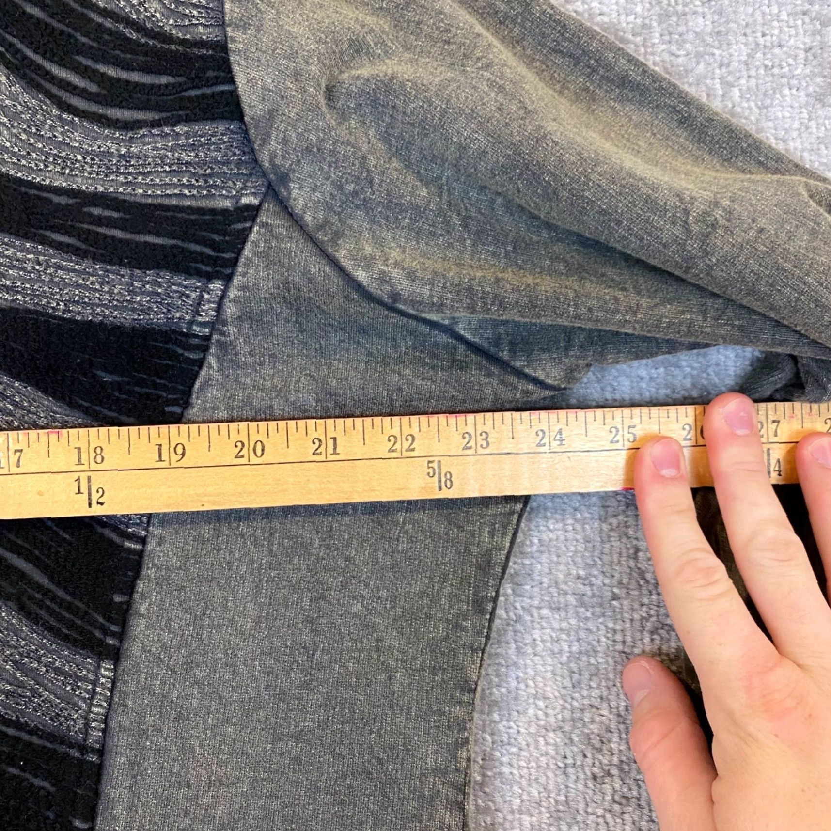 Vintage Parsley & Sage Top Women XL Gray Black Textured Open Front Button Collared Tunic Size XL / US 12-14 / IT 48-50 - 6 Thumbnail
