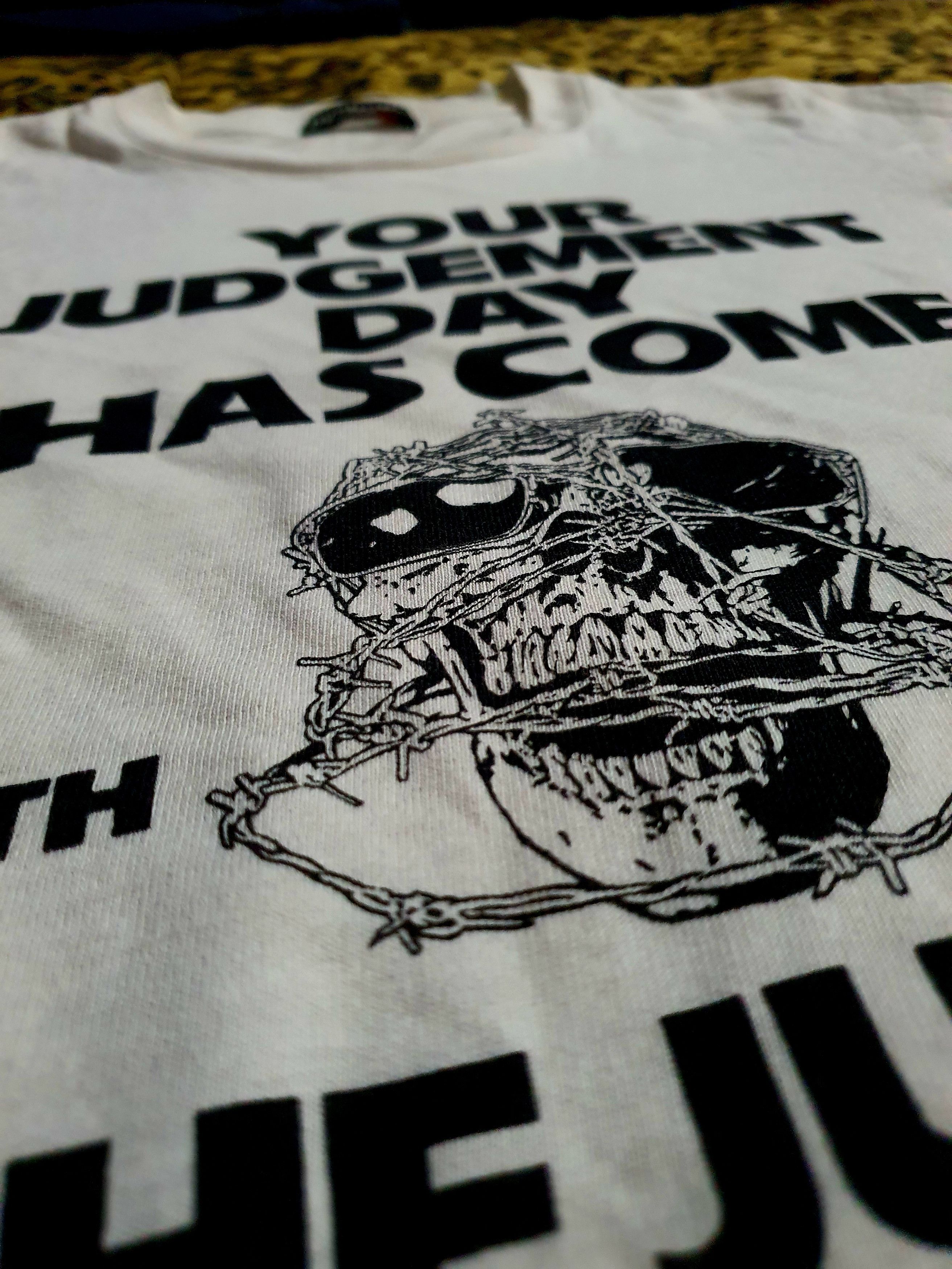 Hysteric Glamour Hysteric Glamour - Judge Hysteric - Barbed Wire Skull Tees Size US XS / EU 42 / 0 - 3 Thumbnail