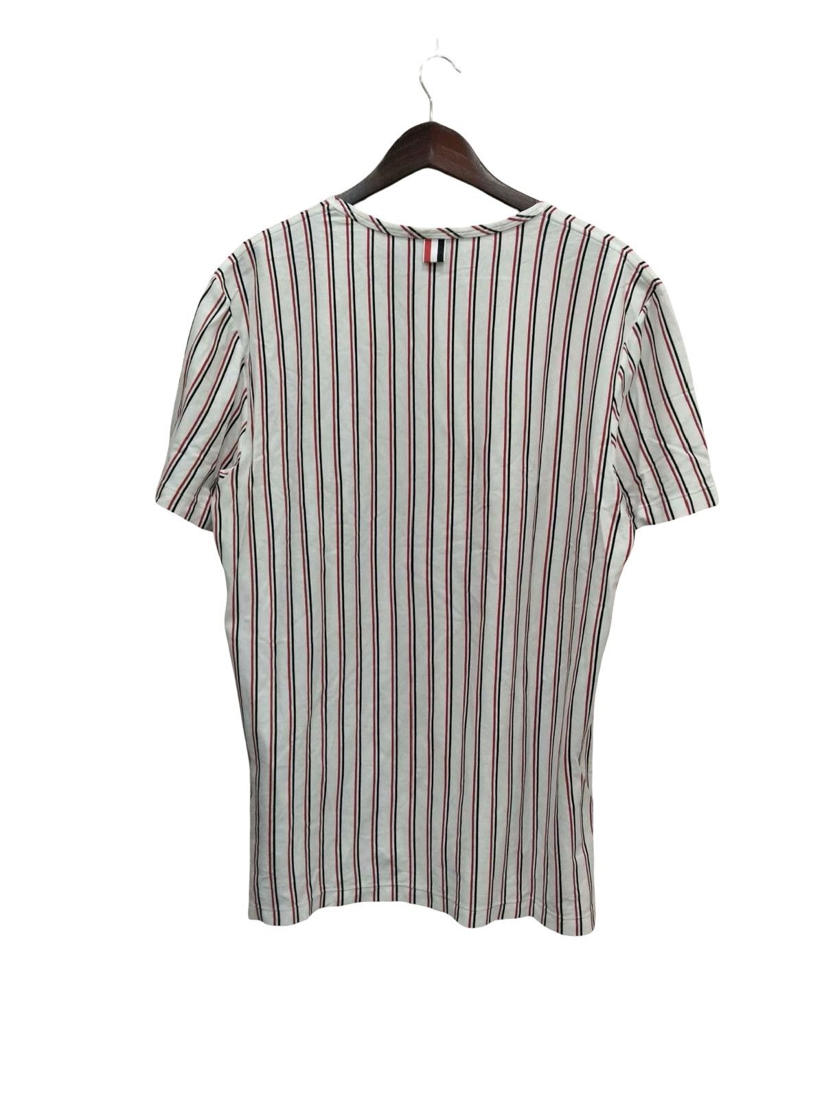Thom Browne Thom Browne Tricolor Stripe Jersey T-shirt Size US XL / EU 56 / 4 - 2 Thumbnail