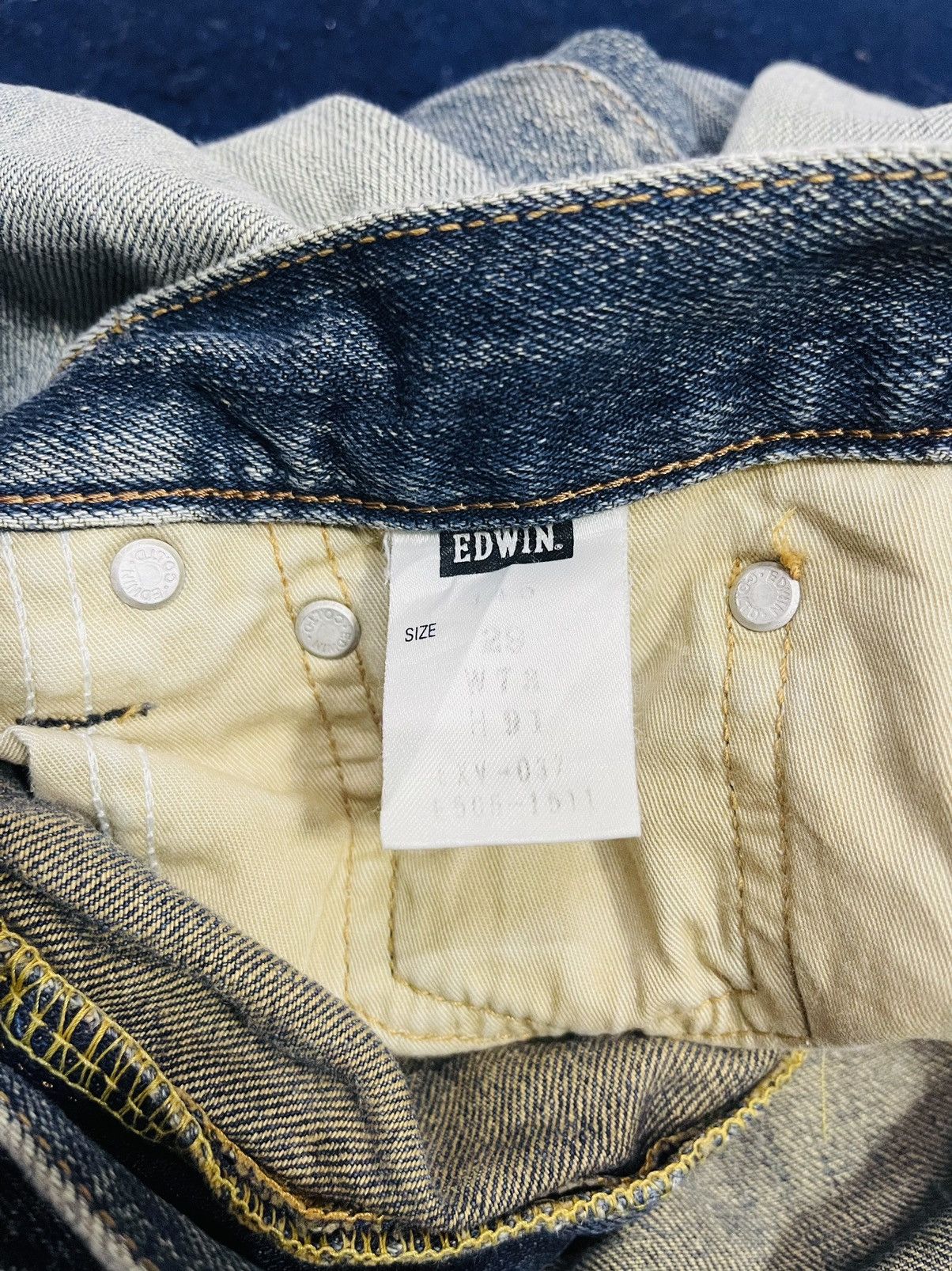 Edwin × Japanese Brand Distressed Edwin Jeans (11) Size US 30 / EU 46 - 4 Thumbnail