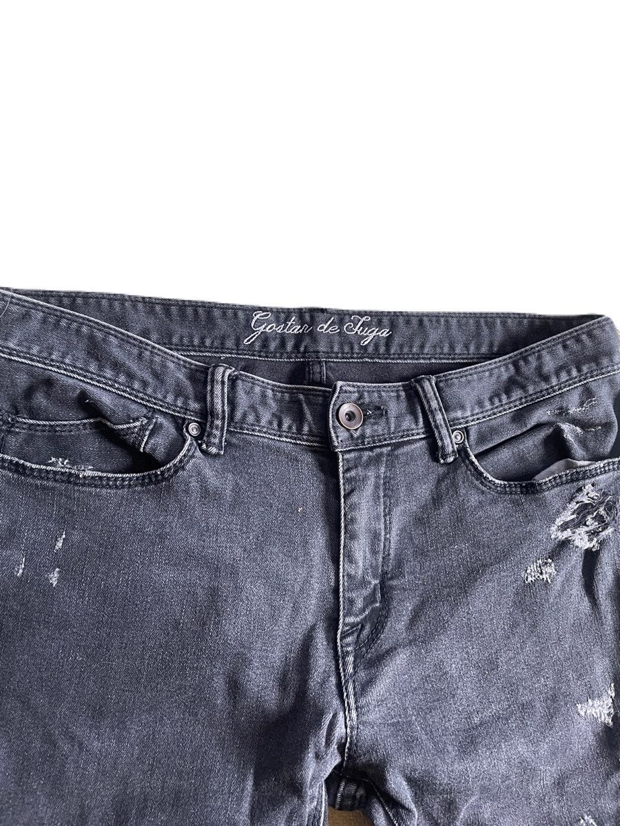 If Six Was Nine 2000s FUGA Vkei Distressed Skinny Jeans Japanese archive Size US 31 - 5 Thumbnail