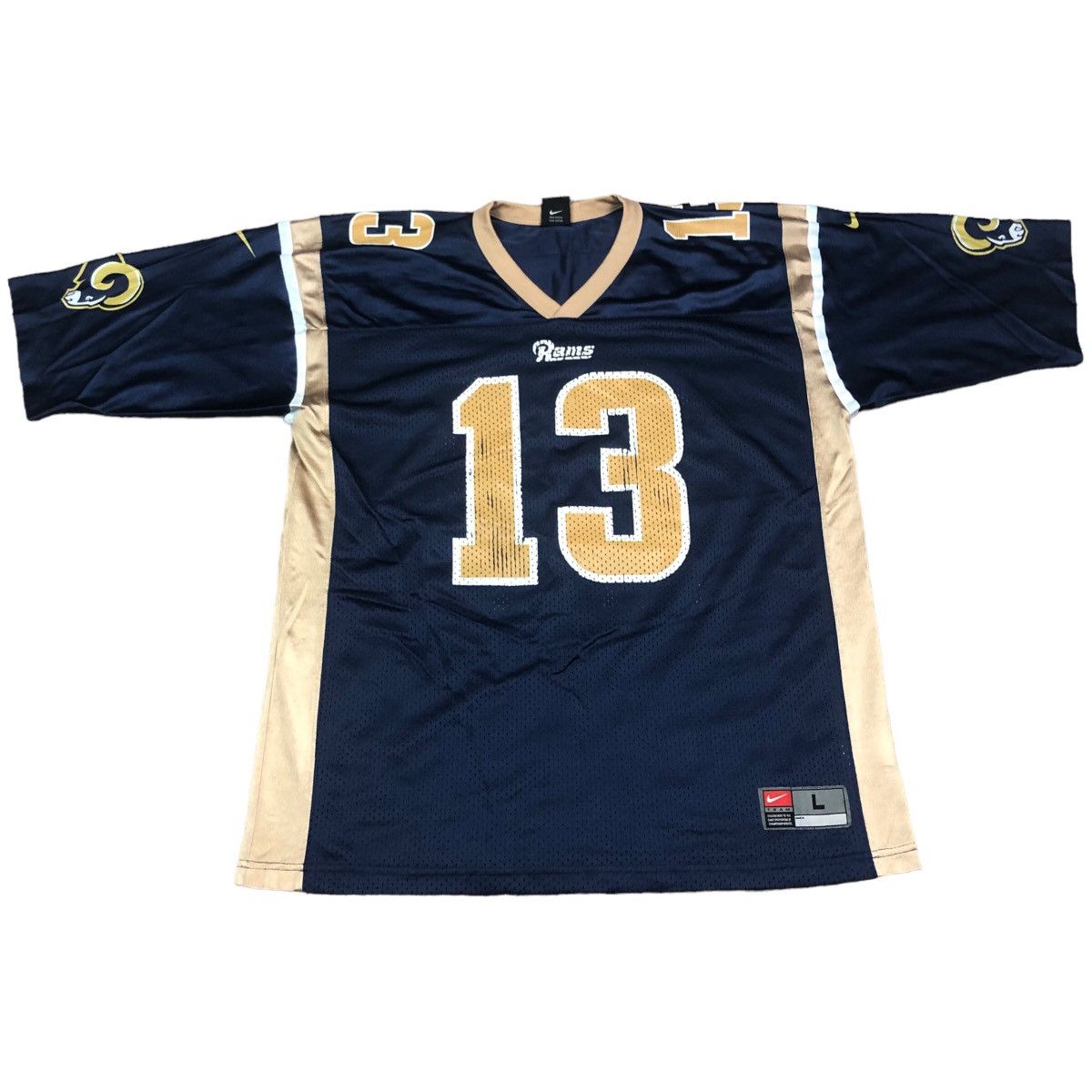 Vintage St Louis Rams Kurt Warner 13 Jersey Nike Team Size -  Hong Kong