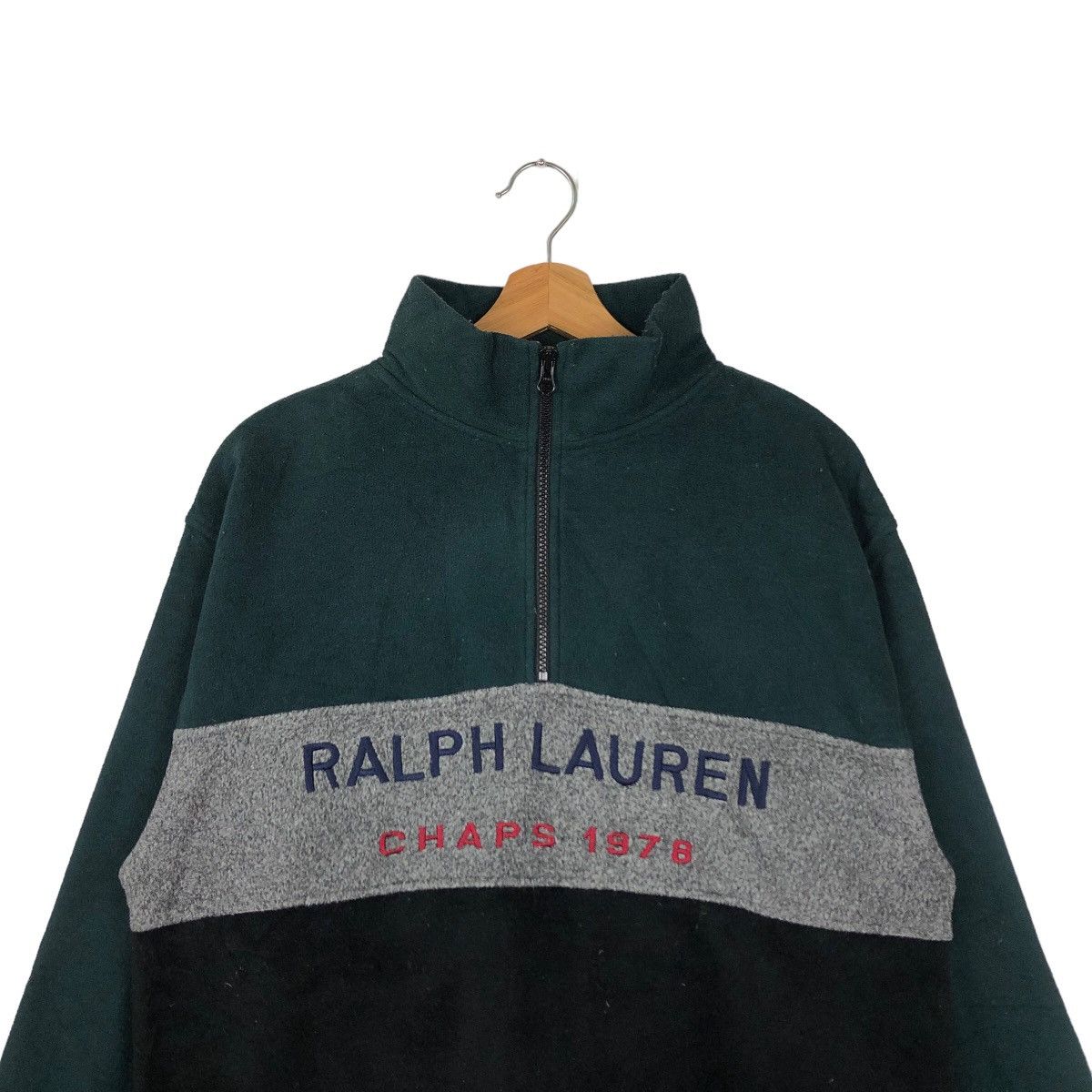 Chaps Ralph Lauren VINTAGE FLEECE JACKET ANORAK CHAPS RALPH LAUREN BIG LOGO Size US M / EU 48-50 / 2 - 2 Thumbnail