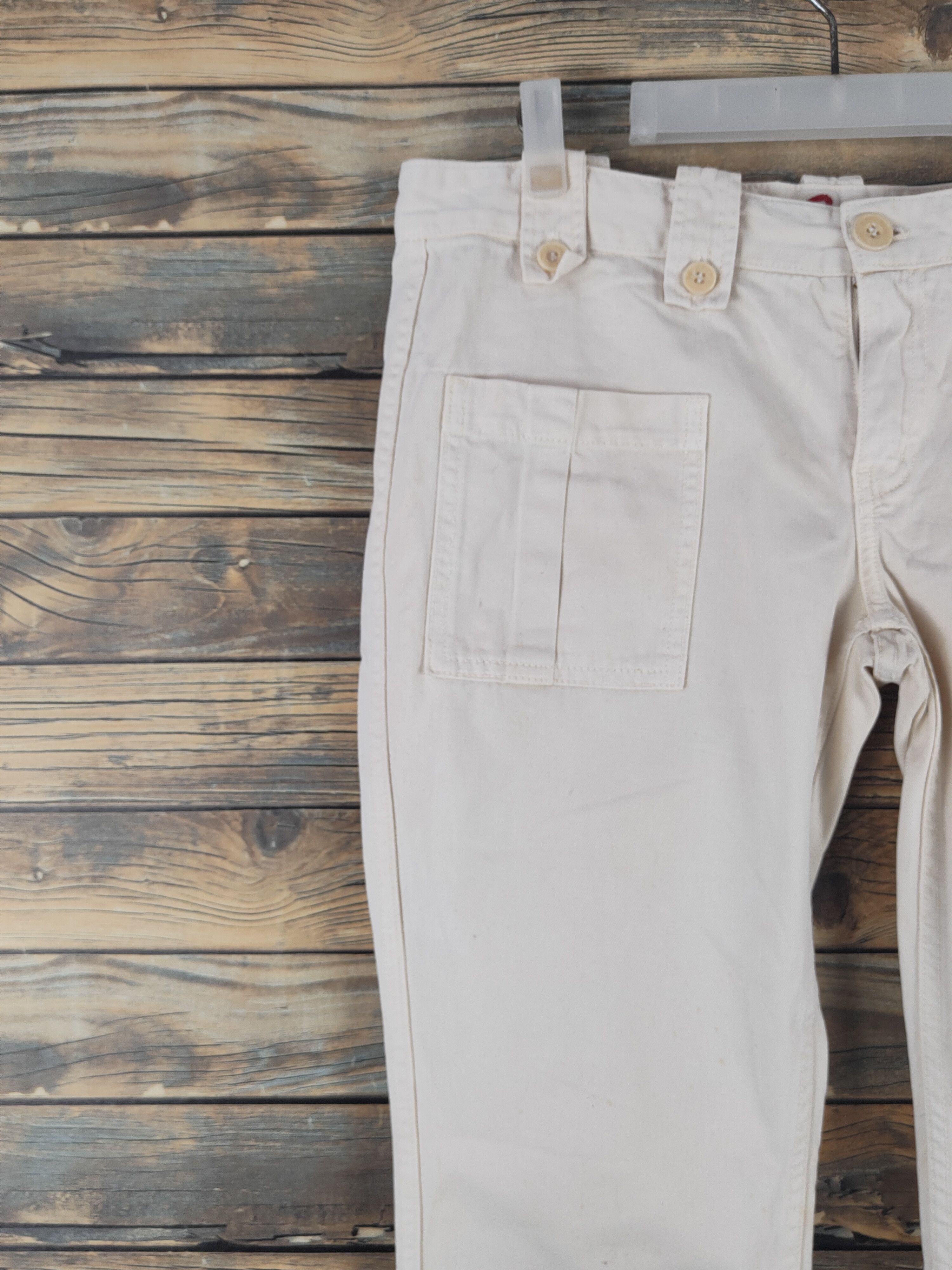 Japanese Brand DL Blue Cult Ivory Multipocket Tactical Cargo Pants #1791 Size 32" / US 10 / IT 46 - 3 Thumbnail