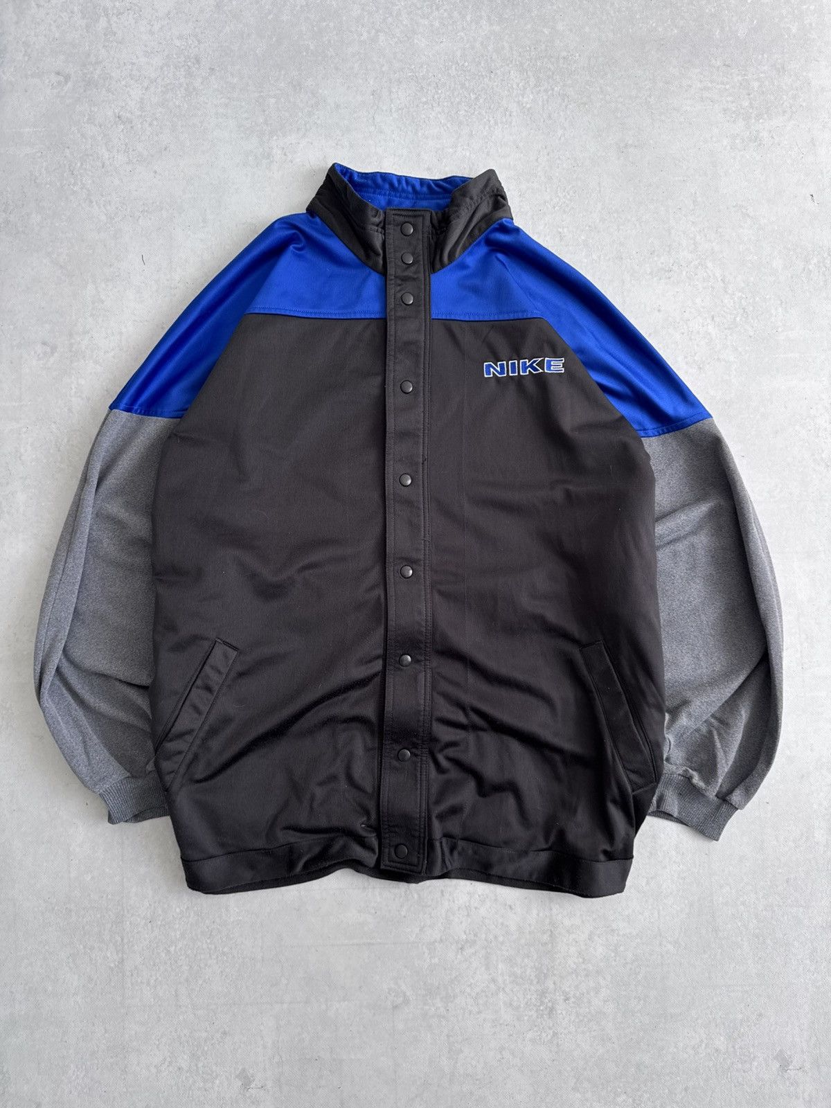 Nike Vintage Nike Men’s Y2K Retro Big Logo Button Up Track Jacket Size US XXL / EU 58 / 5 - 2 Thumbnail