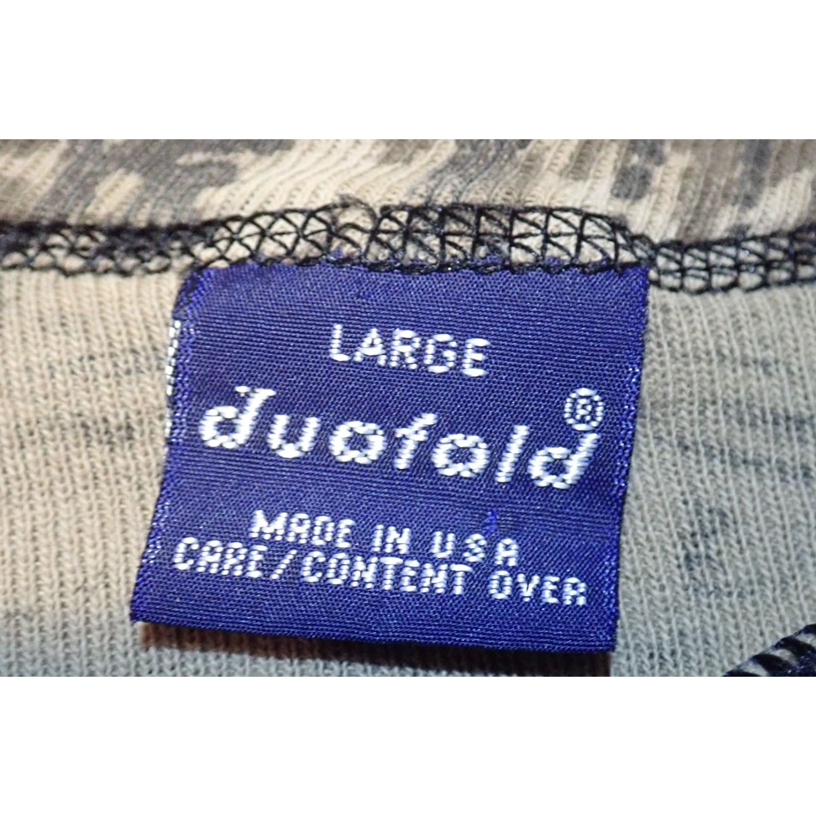 AMO VINTAGE Camo Shirt Mens L Realtree Camouflage Henley Thermal Base Layer Outdoor Duofold Long Sleeve Knit Cotton 100% Cotton USA Made Mens Hunting Size US L / EU 52-54 / 3 - 5 Thumbnail
