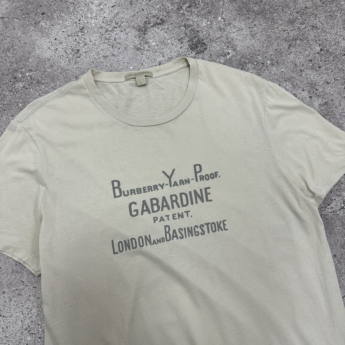 Burberry Vintage 00s Burberry Brit Yarn Proof Gabardine tee y2k og Size US M / EU 48-50 / 2 - 4 Thumbnail