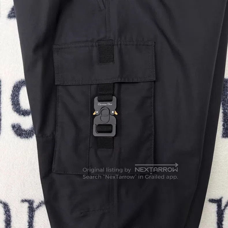 Dior Black Cargo Pants with Utility Pockets. Size US 34 / EU 50 - 3 Thumbnail
