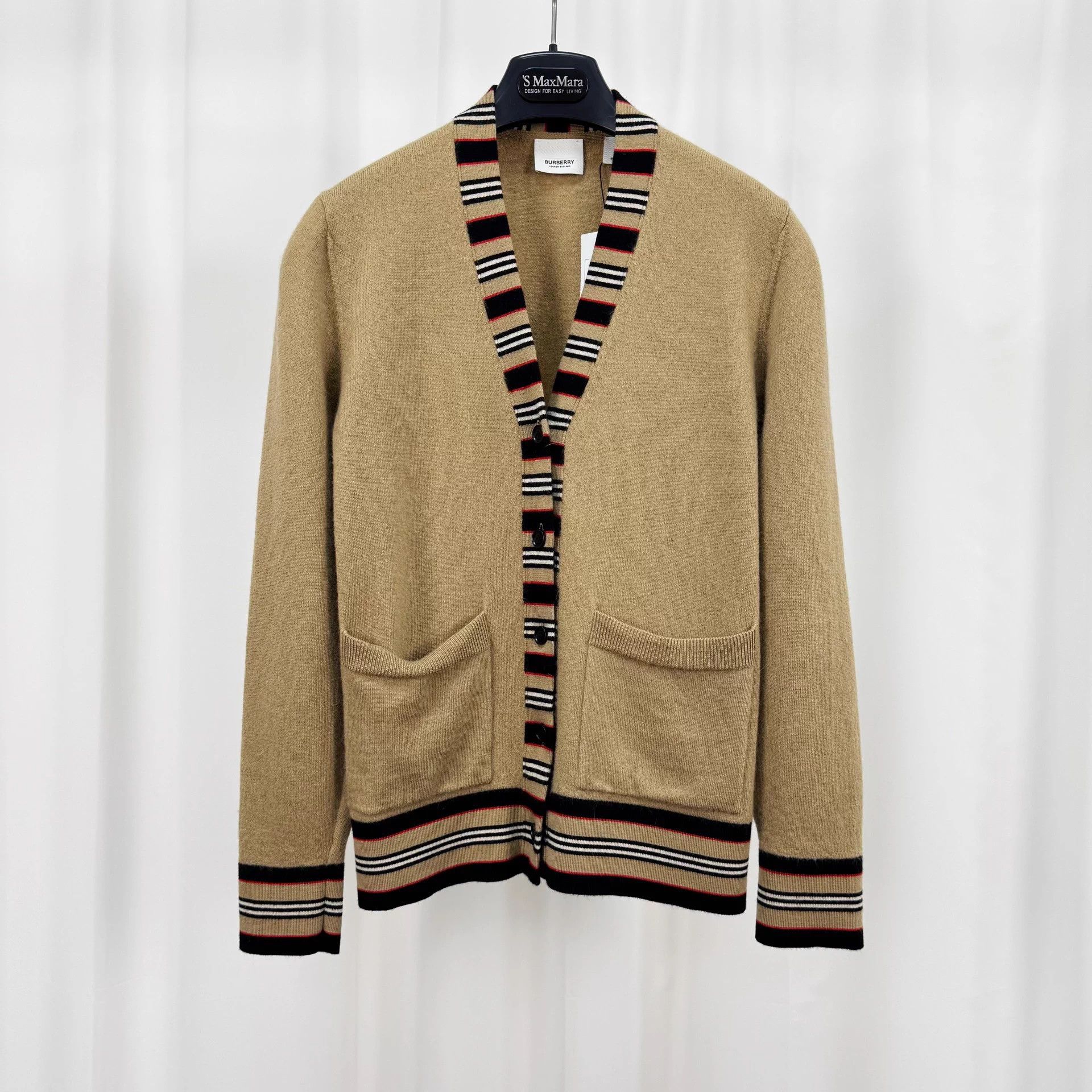 Burberry Burberry Camel Check Wool Knit Cardigan M 99 New Size US M / EU 48-50 / 2 - 1 Thumbnail