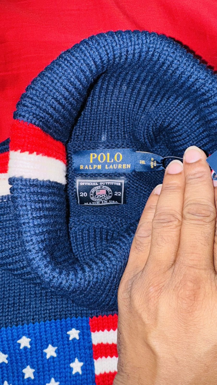 Polo Ralph Lauren 2022 Official Polo Ralph Lauren Olympic Turtleneck 3xl Size US XXL / EU 58 / 5 - 2 Thumbnail