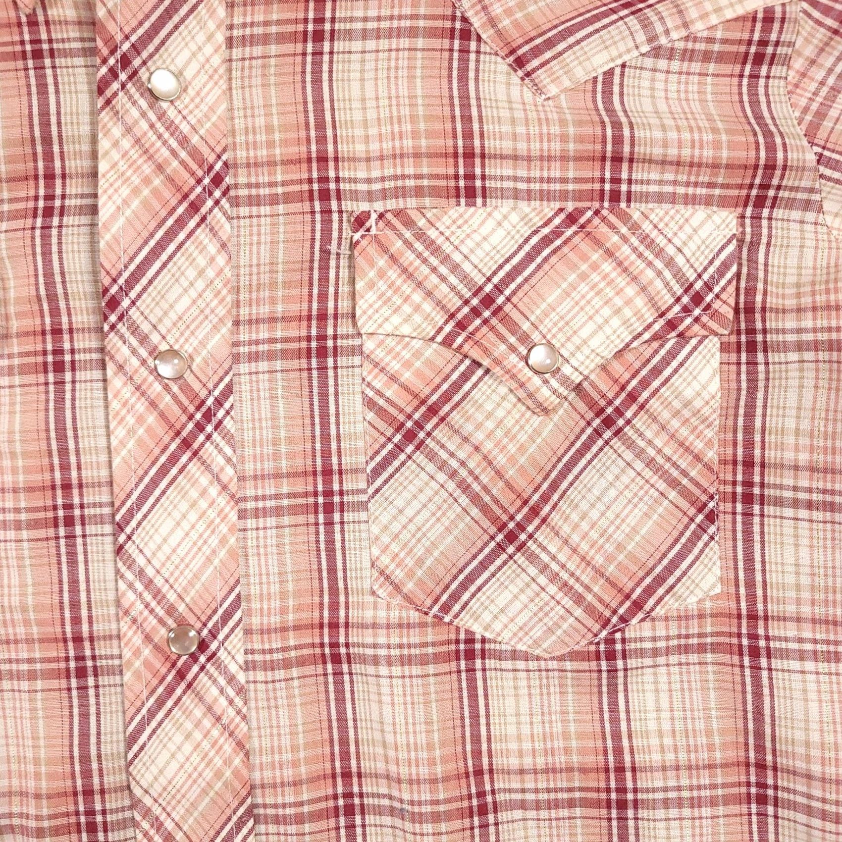 Vintage VINTAGE Dan River DR Westerns Long Sleeve Pearl Snap Shirt Mens 15.5 33 USA Made Size US L / EU 52-54 / 3 - 4 Thumbnail