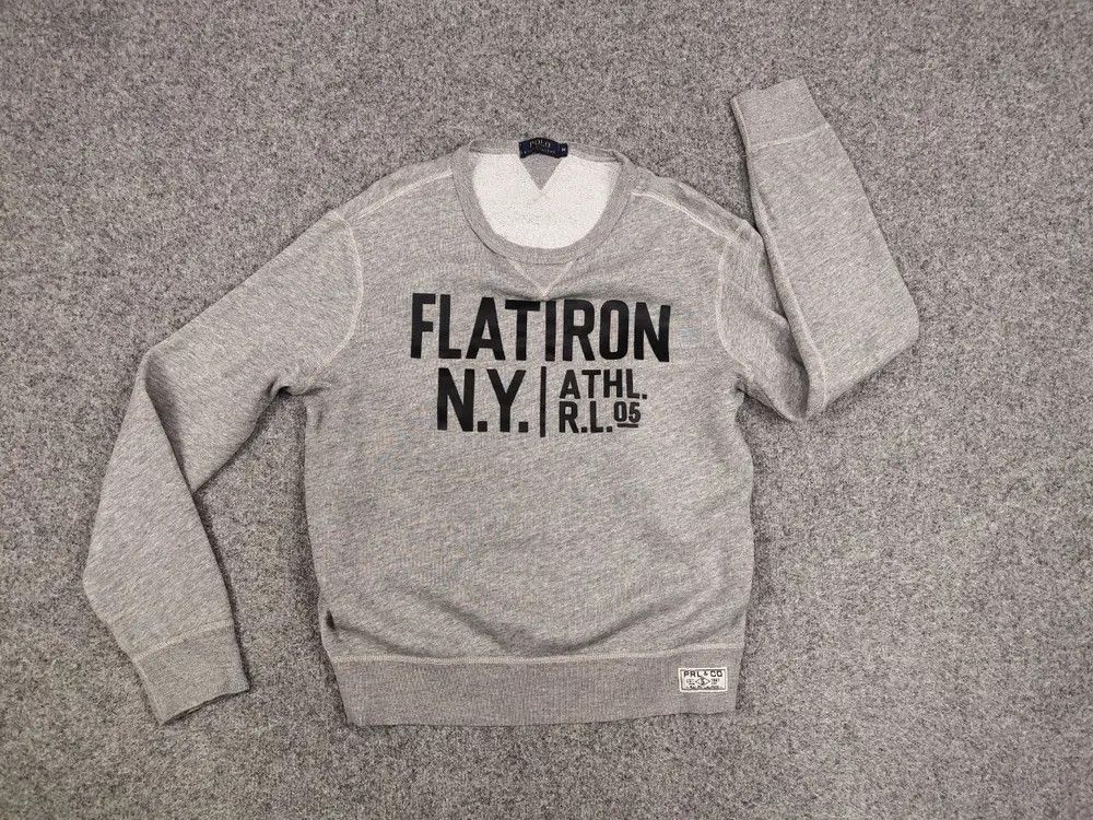 Polo Ralph Lauren Polo Ralph Lauren Flatiron N.Y. Logo Crew Check Sweatshirt Size US M / EU 48-50 / 2 - 5 Thumbnail