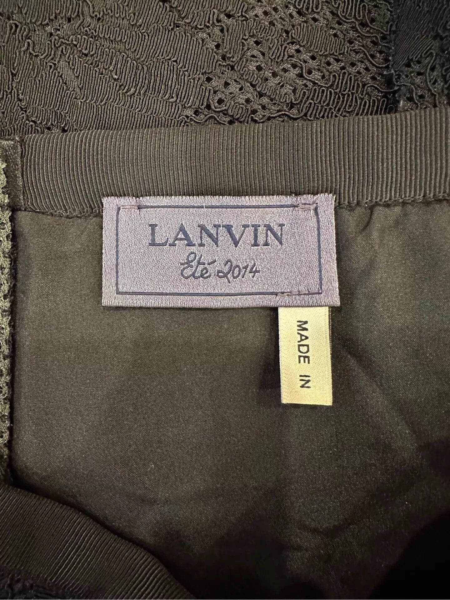 Lanvin Lanvin women's all over floral print cutout black skirt Size 27" / US 4 / IT 40 - 5 Thumbnail