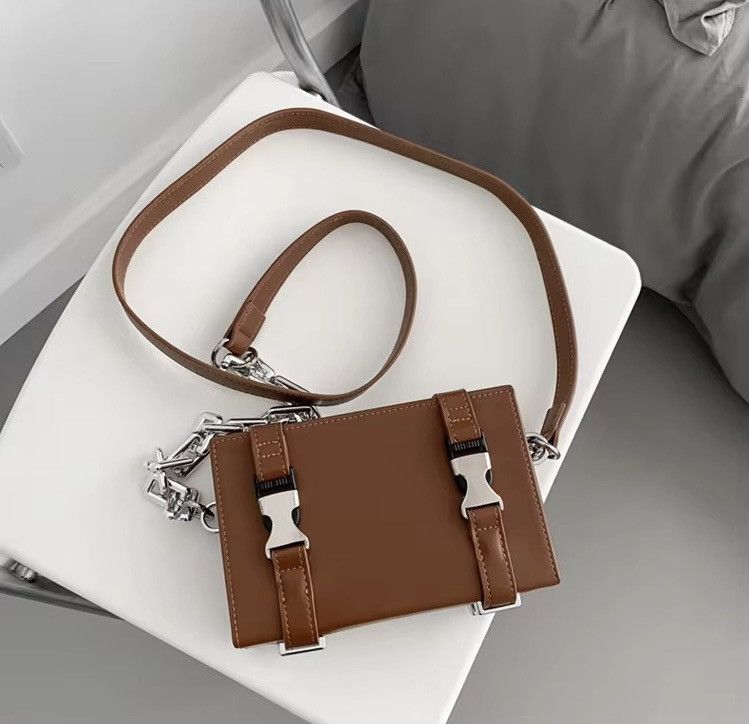 Japanese Brand Unisex Chains Suitcase Shape Shoulder Bag Size ONE SIZE - 4 Thumbnail