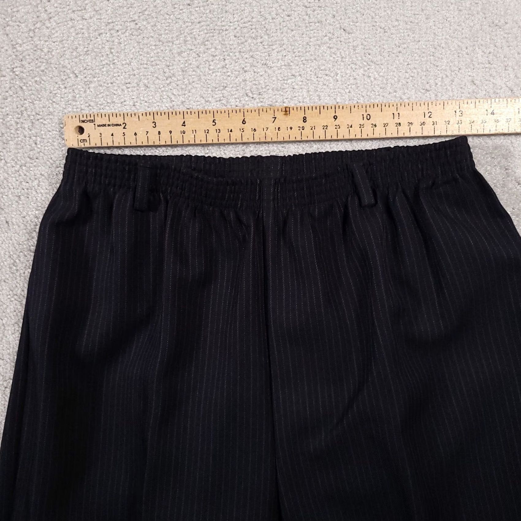 Vintage VINTAGE Alfred Dunner Pants Womens 12 Blue Pinstripe Trousers USA Classic Belt Loops Vtg Size 34" / US 12 / IT 48 - 5 Thumbnail