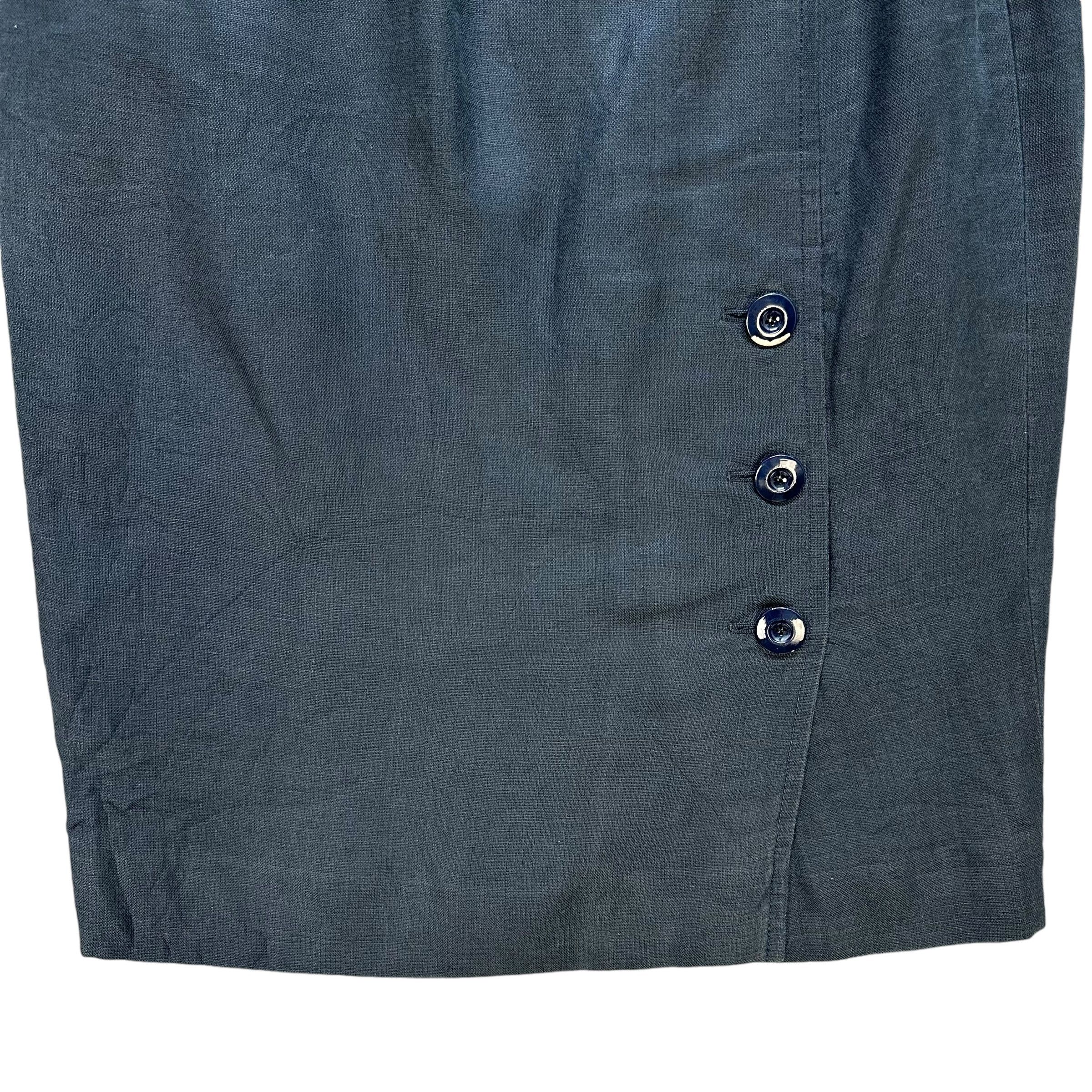 Christian Dior Monsieur Vintage 90’s CHRISTIAN DIOR BOUTIQUE Linen Skirt #A68-1640 Size 26" / US 2 / IT 38 - 13 Thumbnail