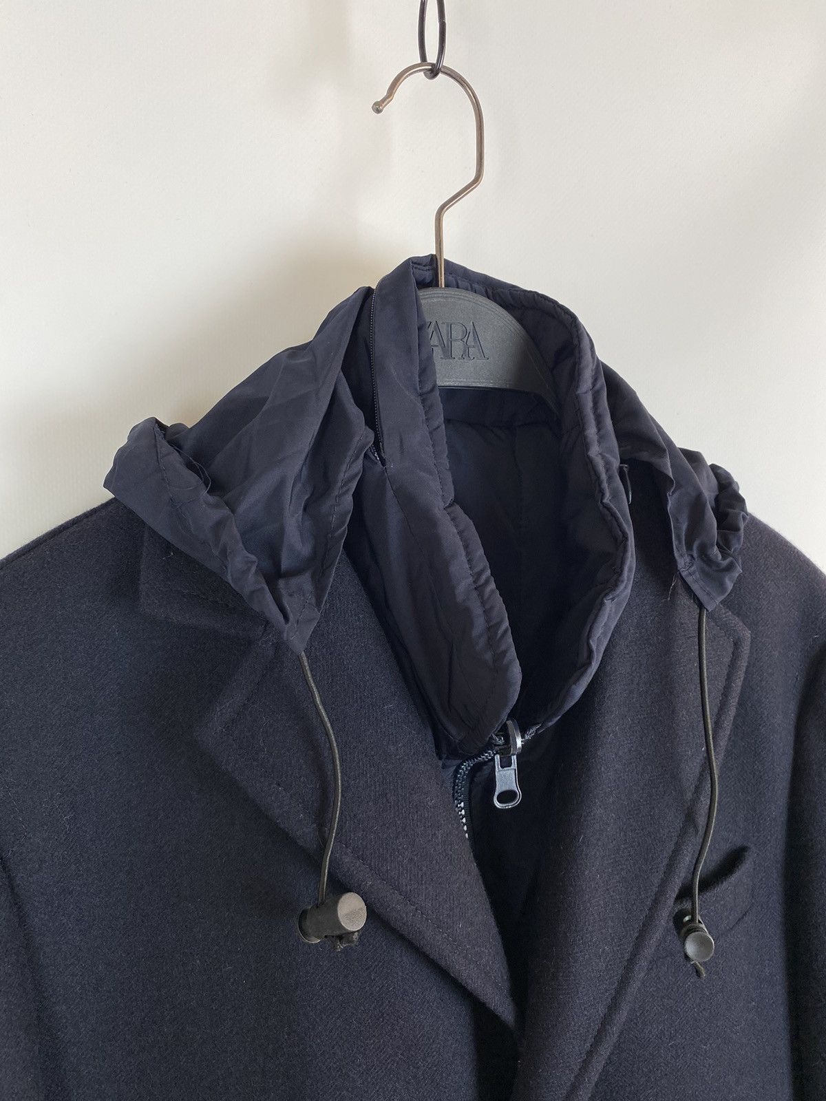 Boggi Boggi Milano 2 in 1 Insulated Navy Wool Coat Size US M / EU 48-50 / 2 - 5 Thumbnail