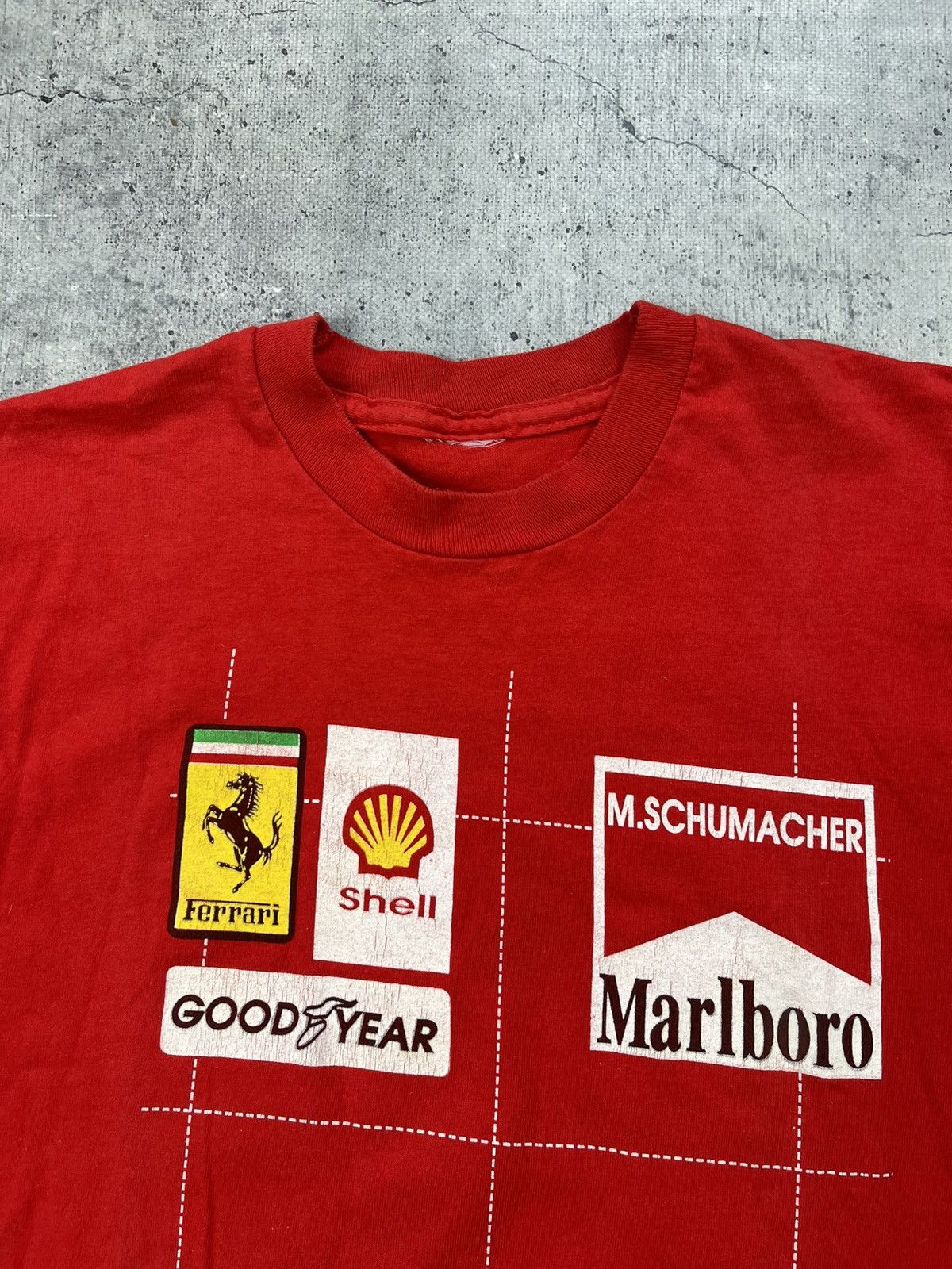 Ferrari × Marlboro × Vintage Vintage Michael Schumacher Ferrari Marlboro Racing T-Shirt Size US XXL / EU 58 / 5 - 3 Thumbnail