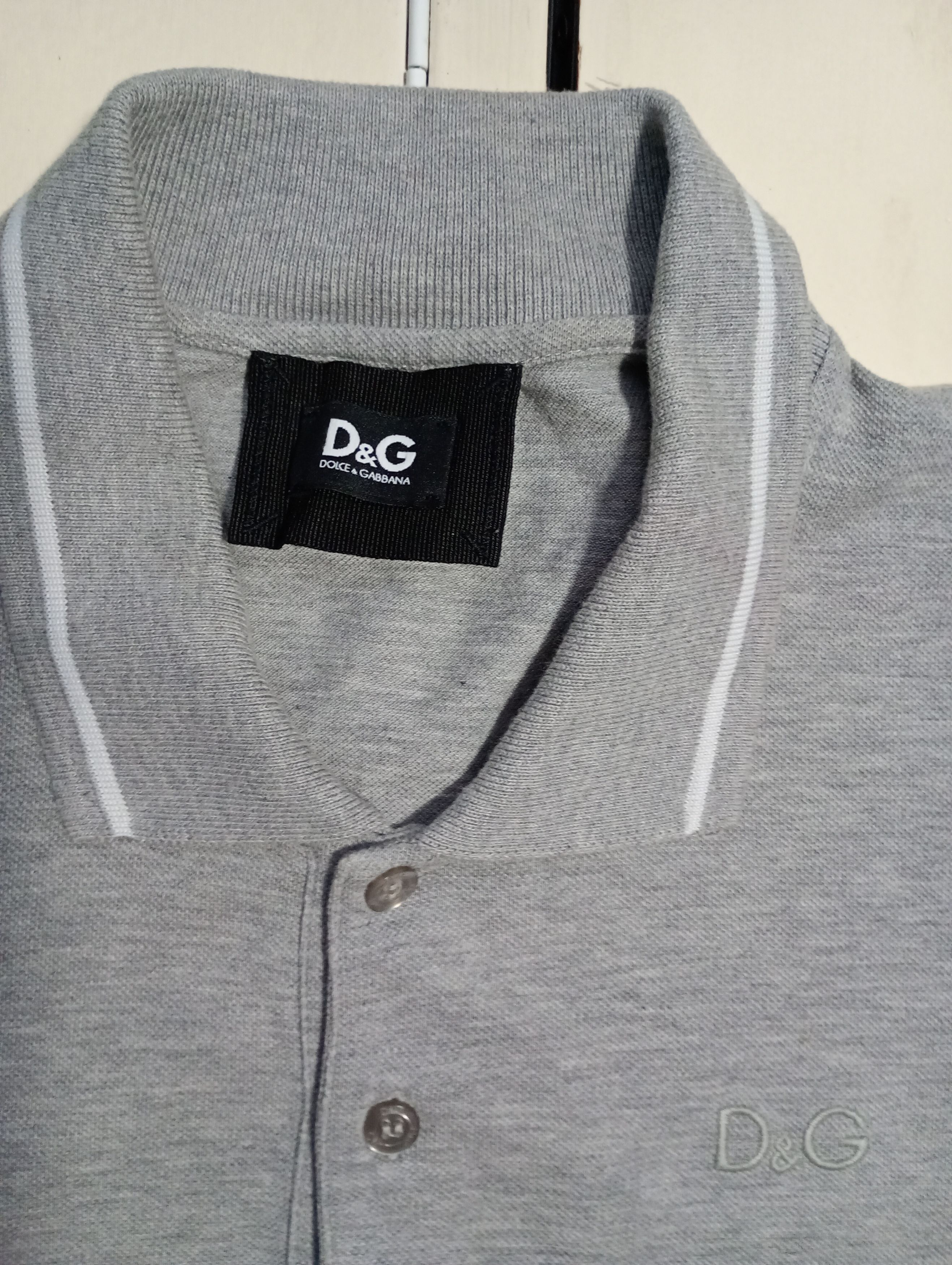 Designer × Dolce & Gabbana Dolce & Gabbana Polo Shirt Vintage 90's Size US L / EU 52-54 / 3 - 6 Thumbnail