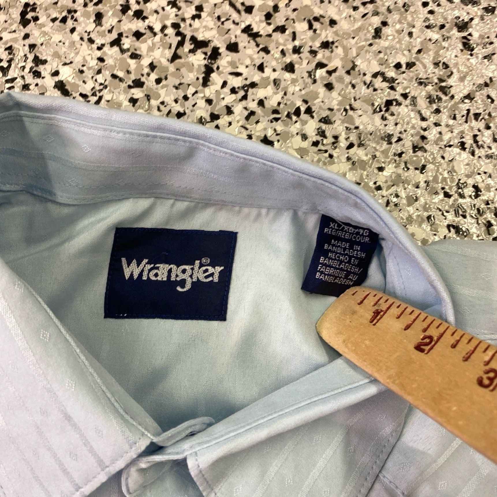 Wrangler VINTAGE Wrangler Western Shirt Mens XL Blue Pearl Snap Long Sleeve NWT Size US XL / EU 56 / 4 - 2 Thumbnail