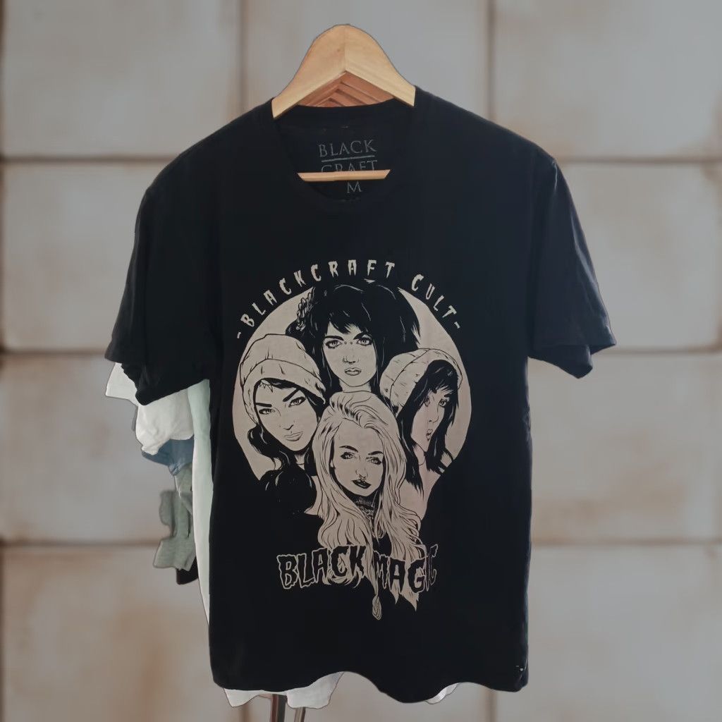 Vintage VINTAGE Black Craft Witches Gothic Ladies T-shirt Size M Halloween Shirt Women Black 100% Cotton Basic Gothic Halloween Ladies M Womens Size M / US 6-8 / IT 42-44 - 1 Thumbnail