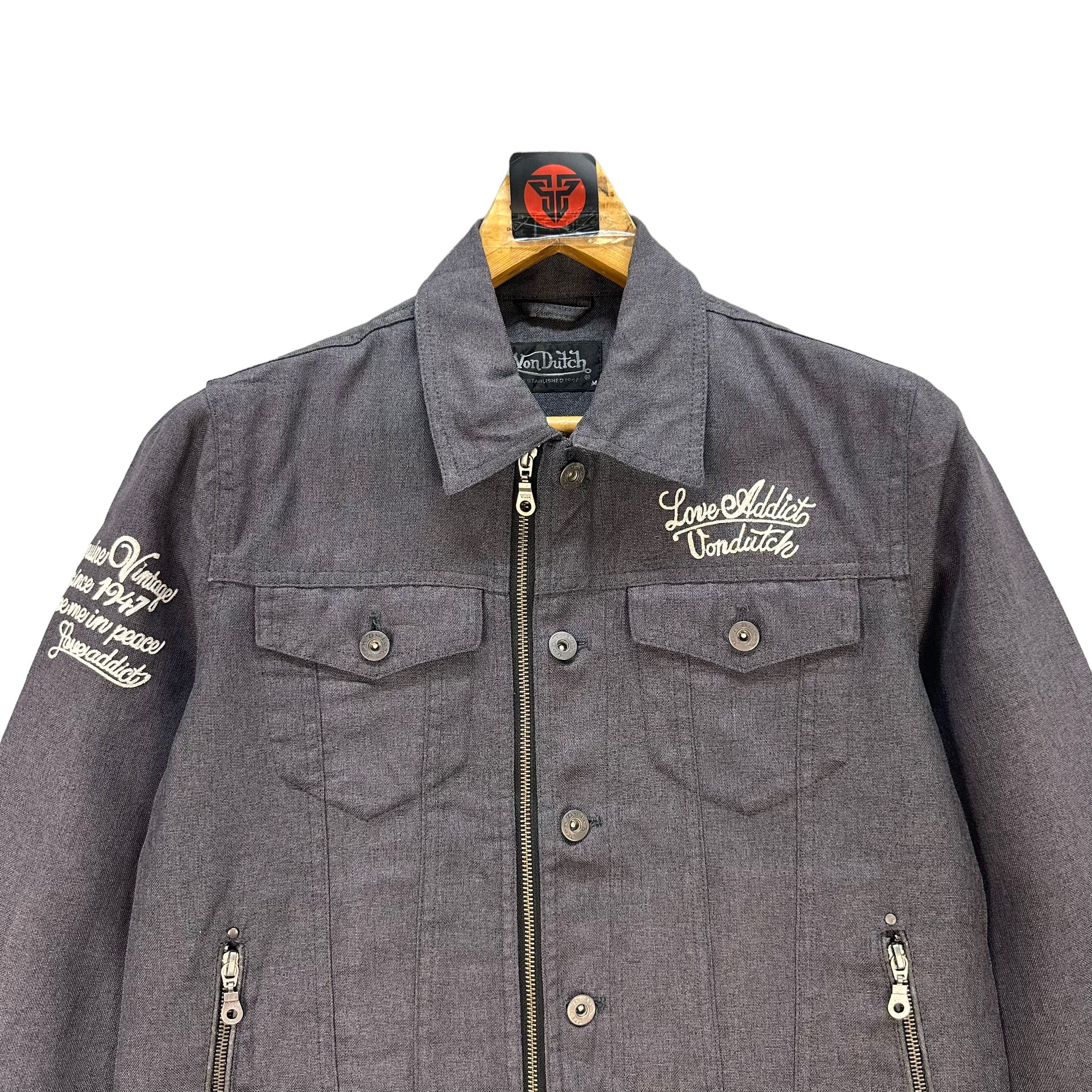Von Dutch VON DUTCH EMBROIDERED BIG LOGO JACKET #7682-164 Size US M / EU 48-50 / 2 - 2 Thumbnail