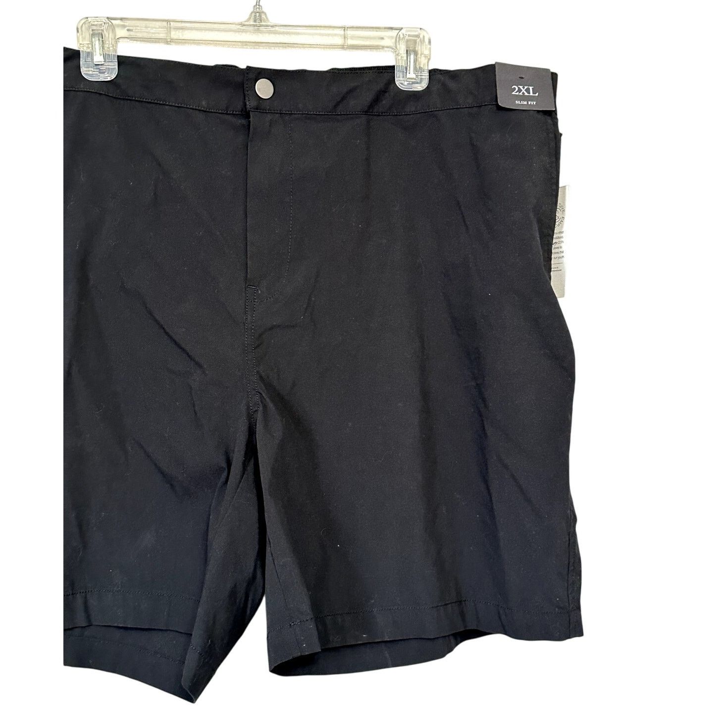 Treasure & Bond Treasure & Bond Chino Shorts Flat Front Slim Fit Black 2XL Size US 42 / EU 58 - 4 Thumbnail