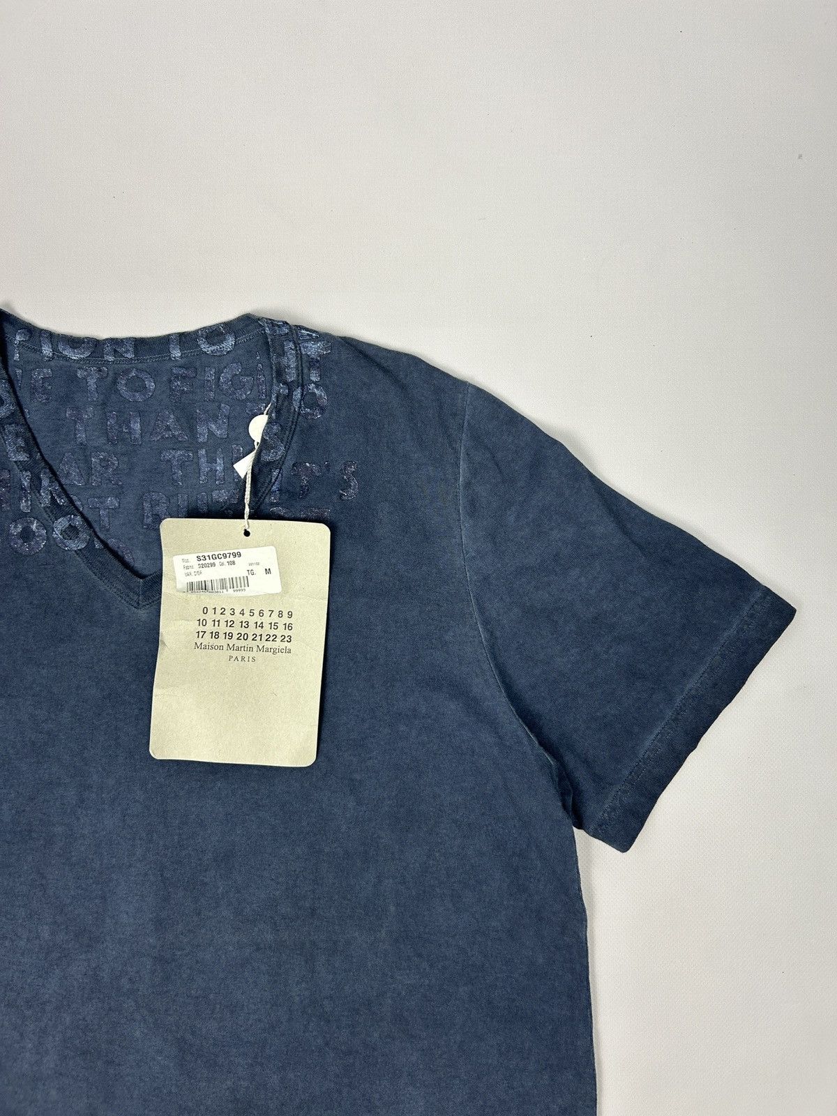 Maison Margiela Maison Martin Margiela AIDS Awareness Garment Dyed T-Shirt Size US M / EU 48-50 / 2 - 4 Thumbnail