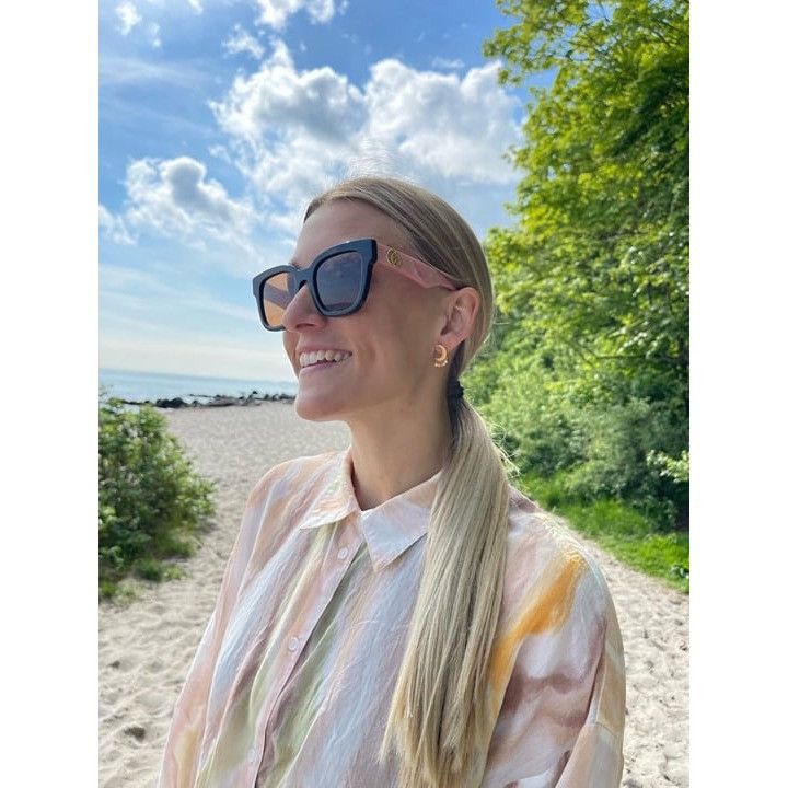 image of New Gucci Gg0998S 005 Black Pink / Brown Sunglasses, Women's
