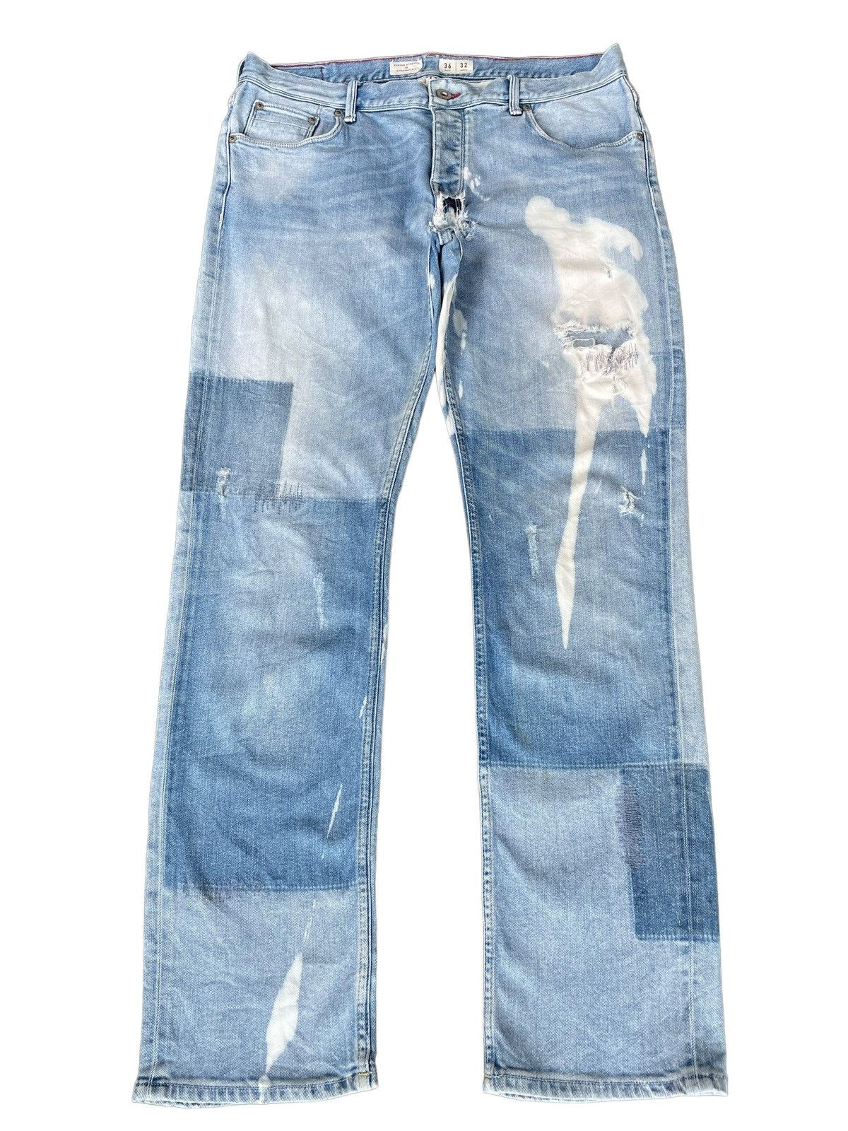 Tommy Hilfiger Tommy Hilfiger Bleached Wash Distressed Patches Style Jeans Size US 34 / EU 50 - 1 Thumbnail