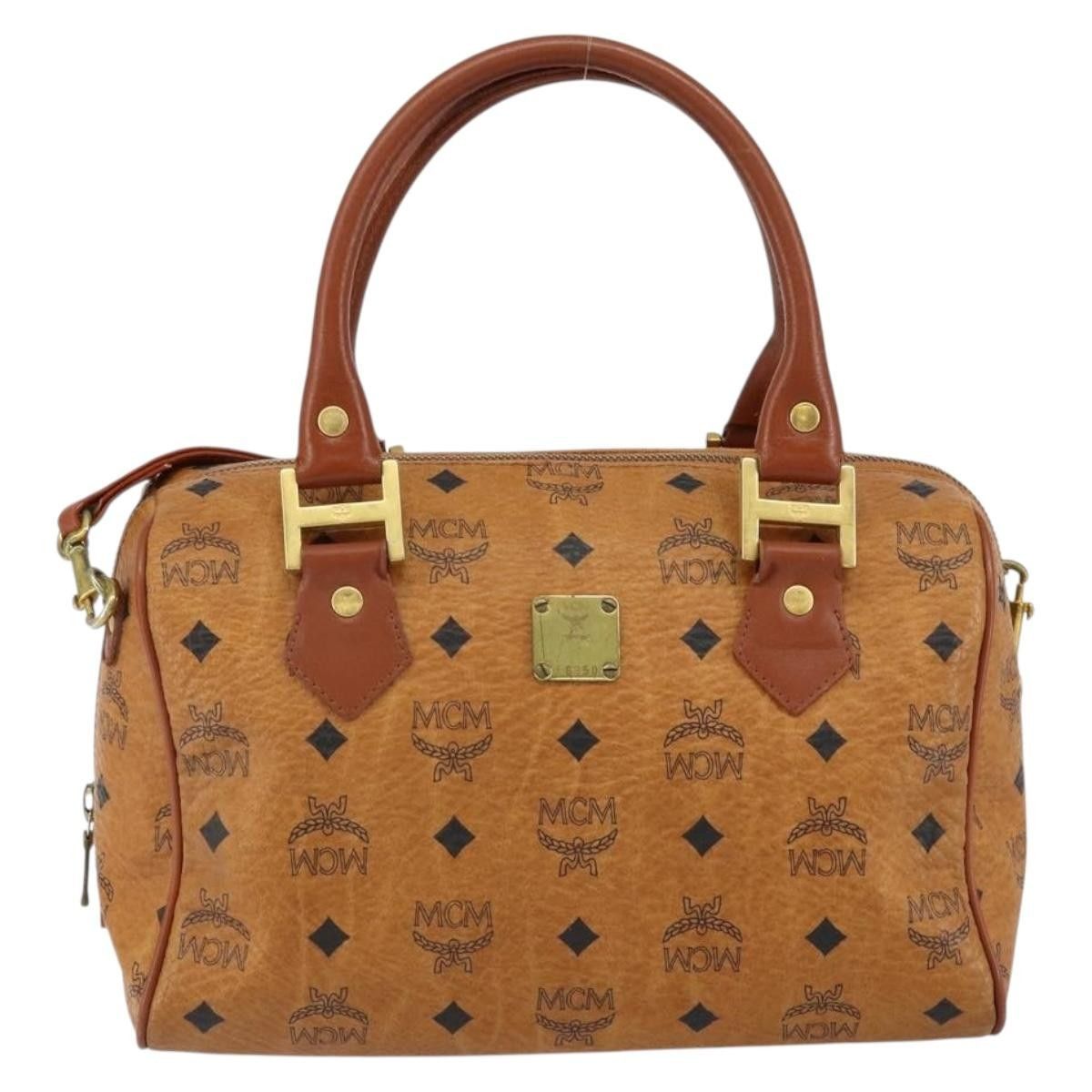 MCM MCM Visetos Handbag Canvas and Leather Size ONE SIZE - 1 Thumbnail