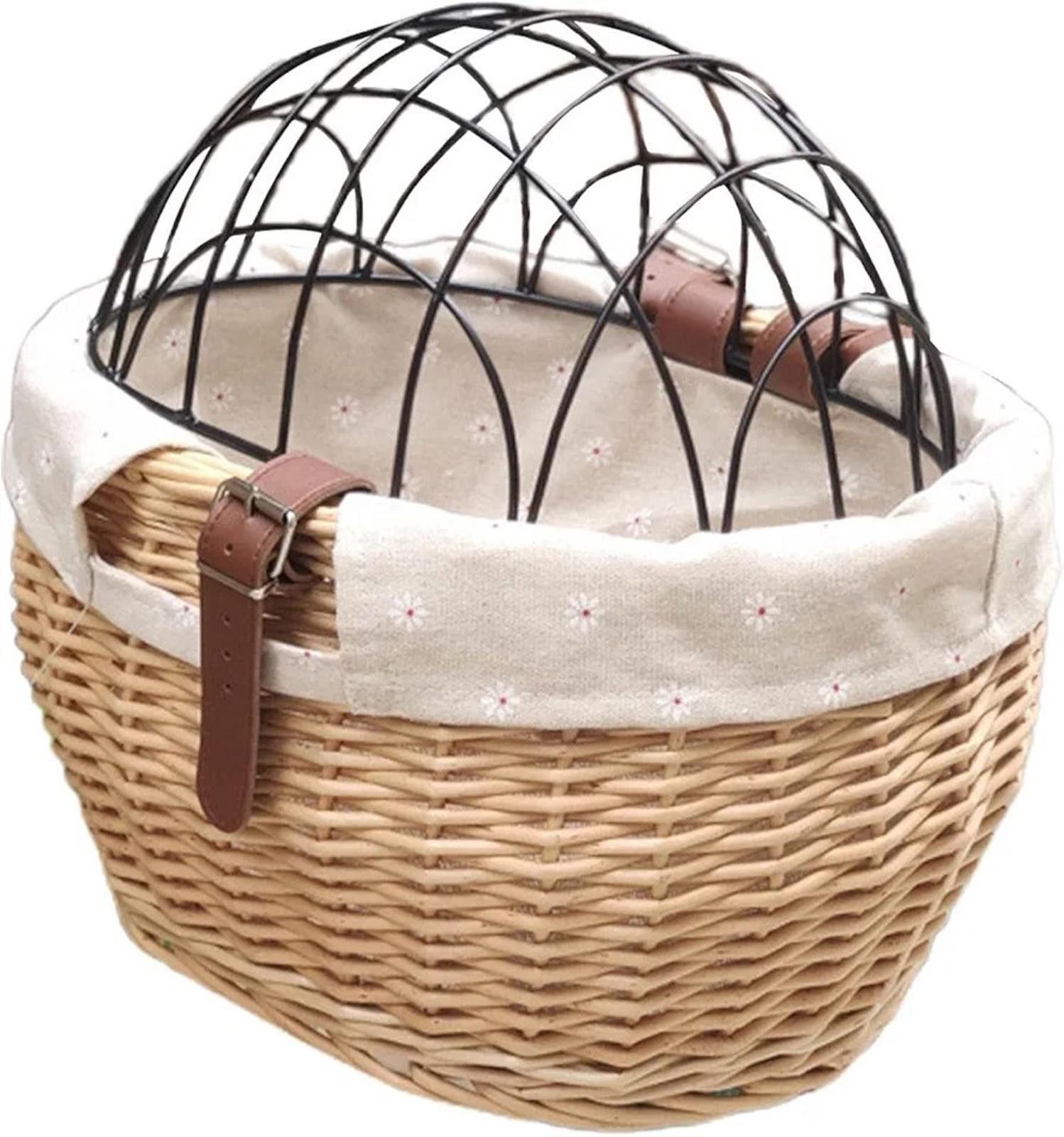 Other Pet Carrier Basket Front Basket with Wire Mesh Cover Size ONE SIZE - 1 Thumbnail
