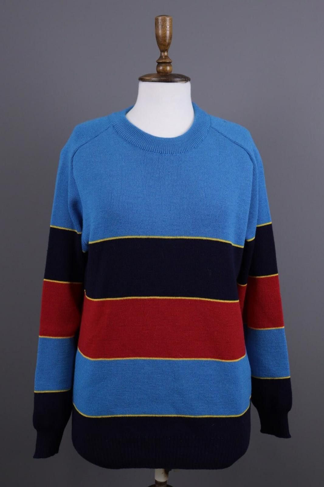 Saint James Men Saint James Multicolor Striped Wool Knit Sweater Size L Size US L / EU 52-54 / 3 - 1 Thumbnail