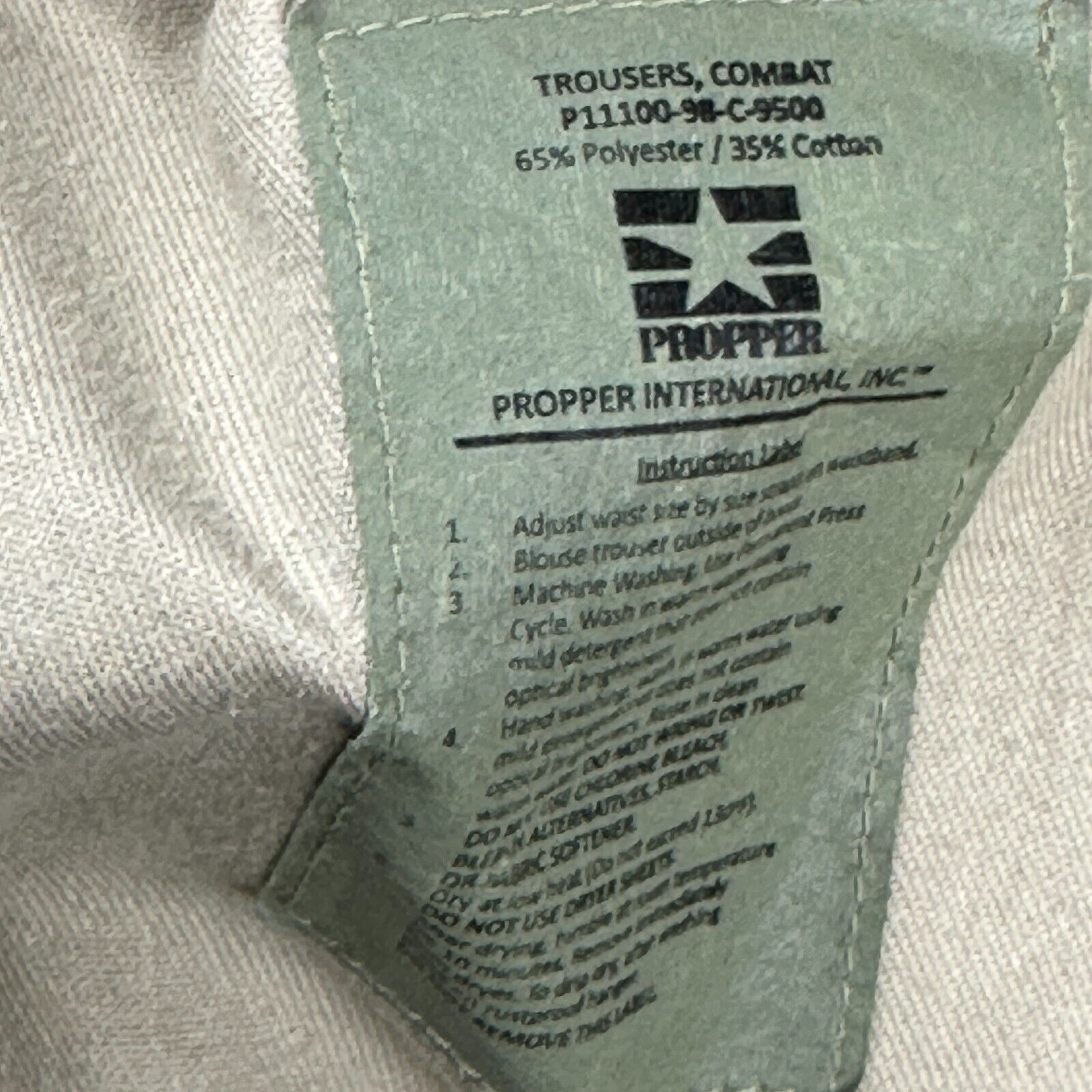 Propper Propper Tactical Pants Ripstop Adj inseam 32-1/2 to 35-1/2 Size US 34 / EU 50 - 5 Thumbnail