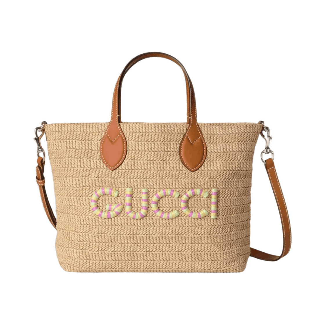 Gucci o1la5ras0526 Size: OS / Small Straw-Effect Tote Bag Size ONE SIZE - 1 Thumbnail