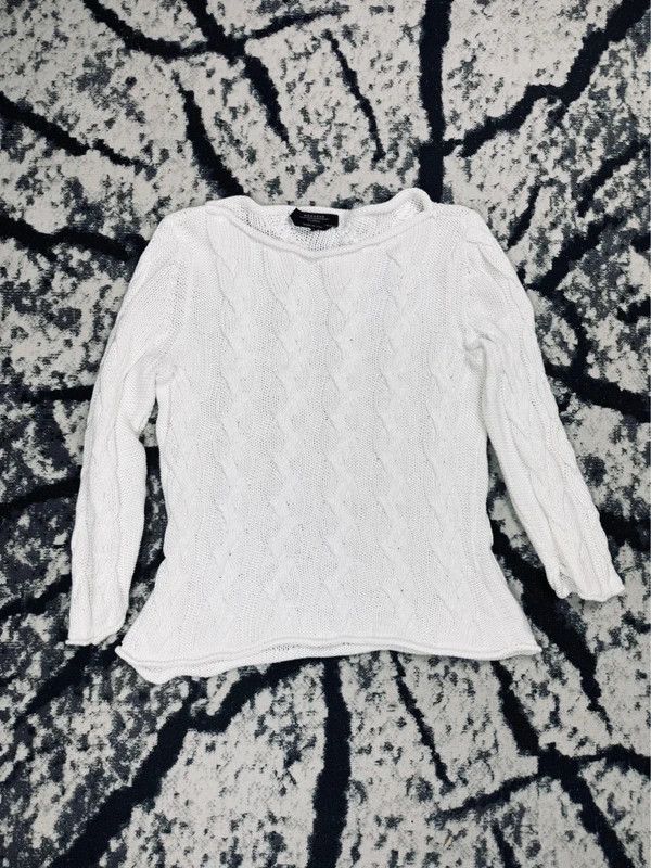 Max Mara Max Mara cable knit sweater white italy S Size S / US 4 / IT 40 - 1 Thumbnail