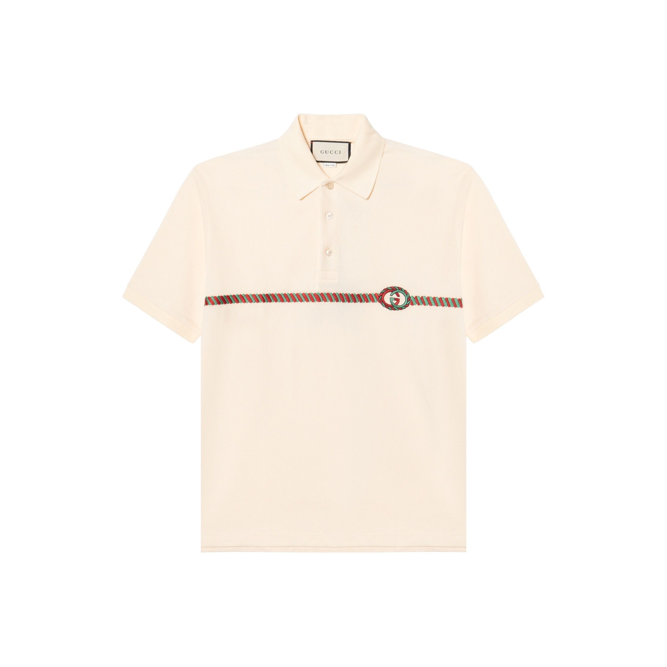 Gucci Gucci Striped Logo Embroidered Polo Shirt S Size US S / EU 44-46 / 1 - 1 Thumbnail