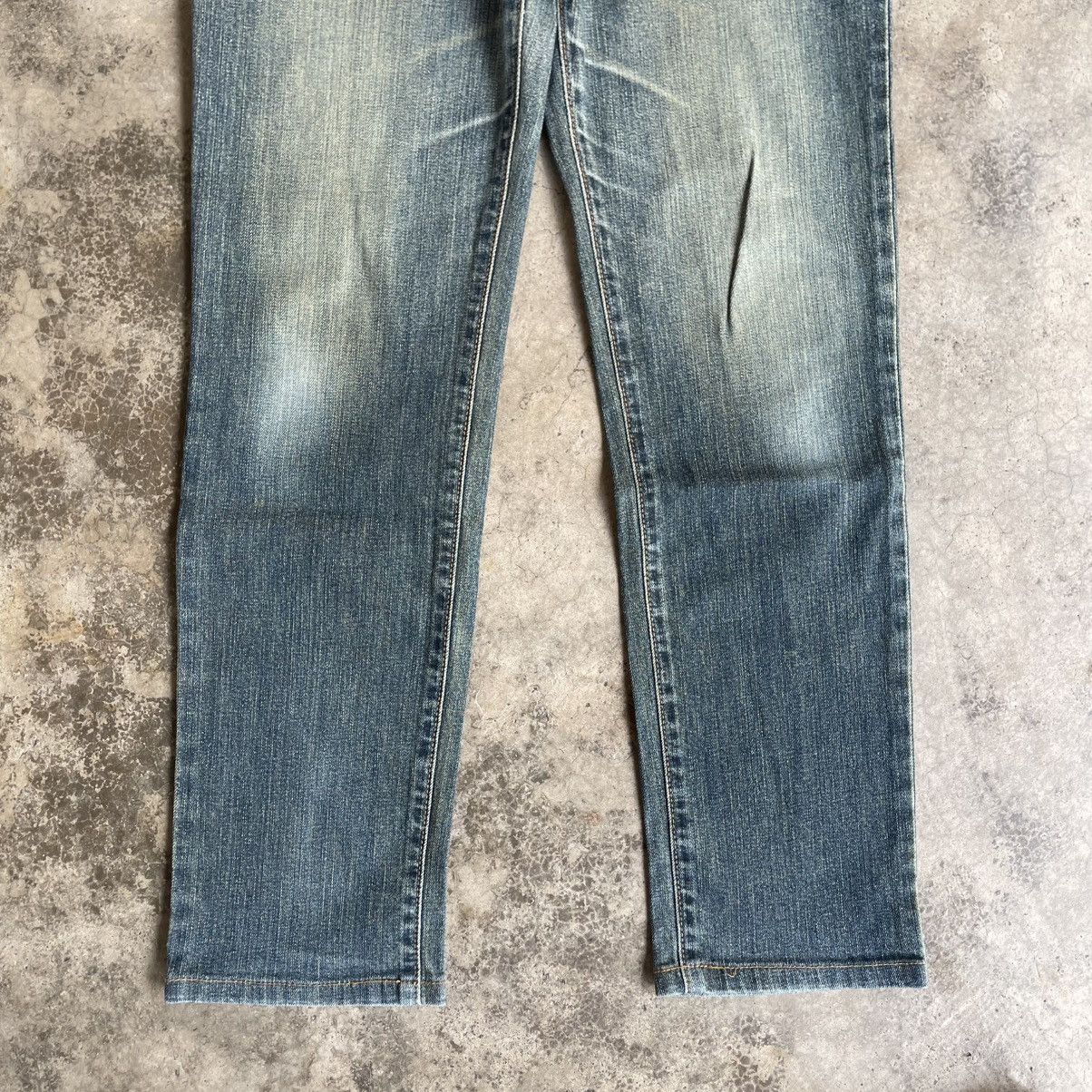Wrangler 🔥Vintage Wrangler Stoned Washed Ripped Slim Fit Denim Jeans Size US 32 / EU 48 - 3 Thumbnail