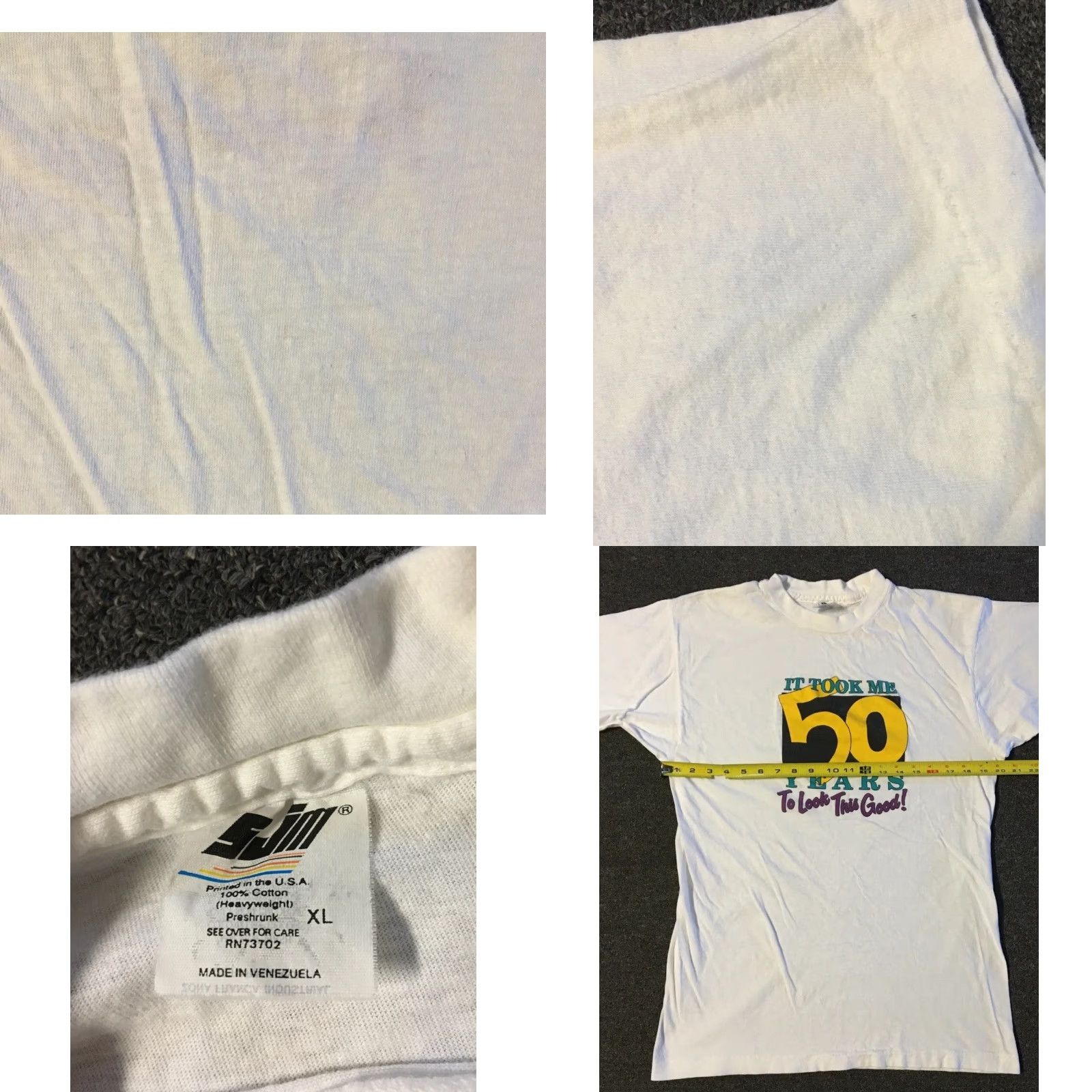 Vintage VINTAGE 90s It Took 50 Years To Look This Good Shirt L White Funny Saying Grunge Graphic Tee Mens Size US L / EU 52-54 / 3 - 8 Thumbnail